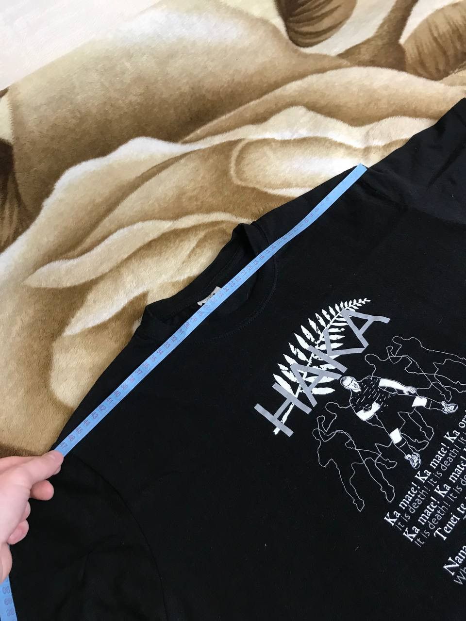 All Blacks 🔥 New Zealand Allblacks Rugby Haka Song A448 T Shirt Vintage Size US M / EU 48-50 / 2 - 8 Thumbnail