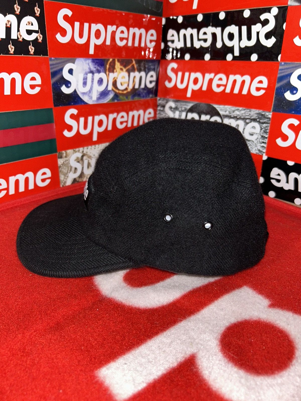 Supreme Supreme Loro Piana Camp Cat Hat Black Wool FW11 Size ONE SIZE - 3 Thumbnail