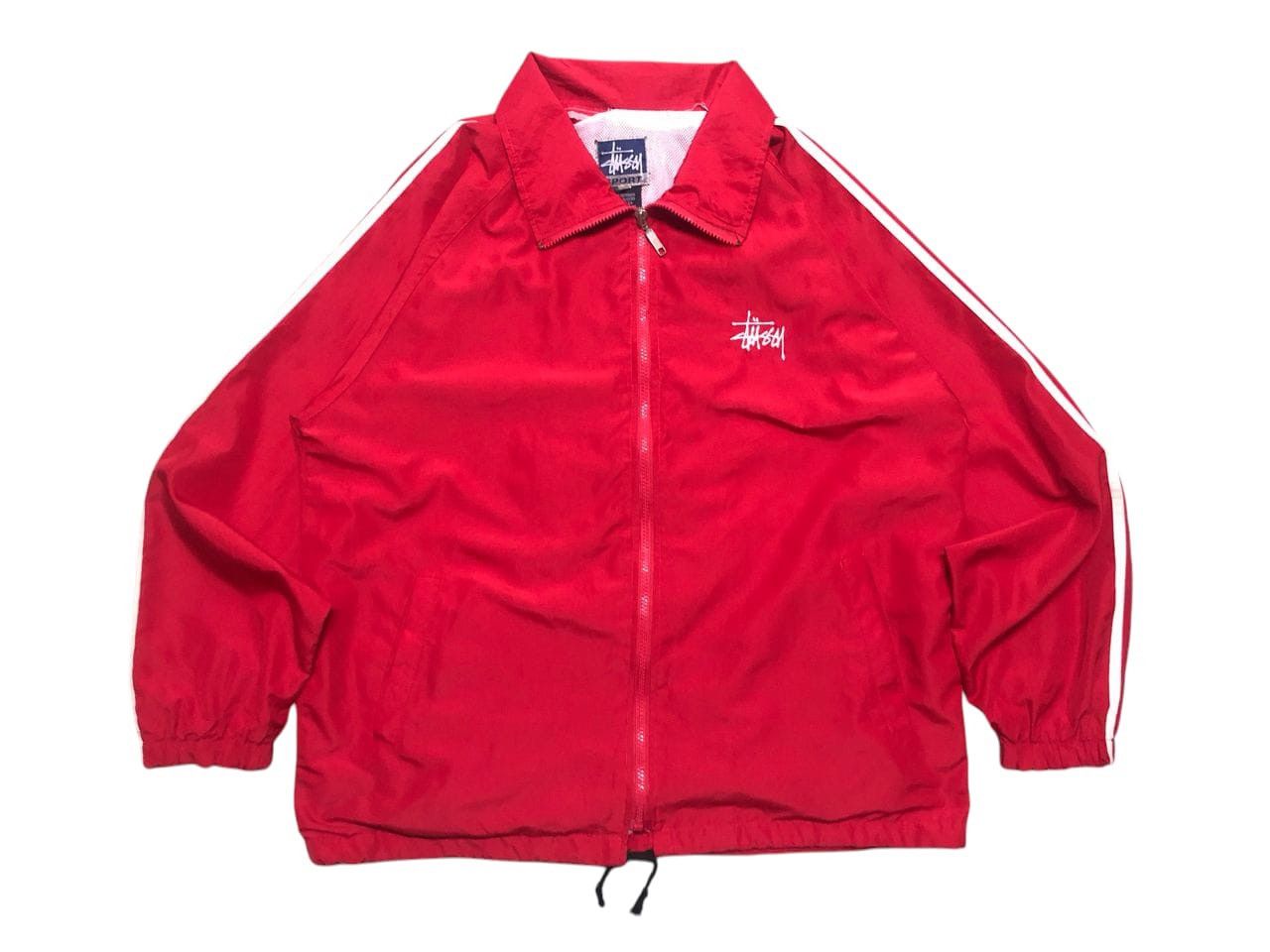 Stussy VINTAGE STUSSY SPORT RED LIGHT ZIPPER JACKET MESH LINING Size US L / EU 52-54 / 3 - 1 Thumbnail