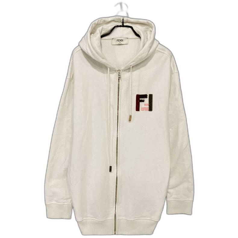 Fendi Fendi Logo Embroidery Zip-Up Jacket Size M / US 6-8 / IT 42-44 - 1 Thumbnail