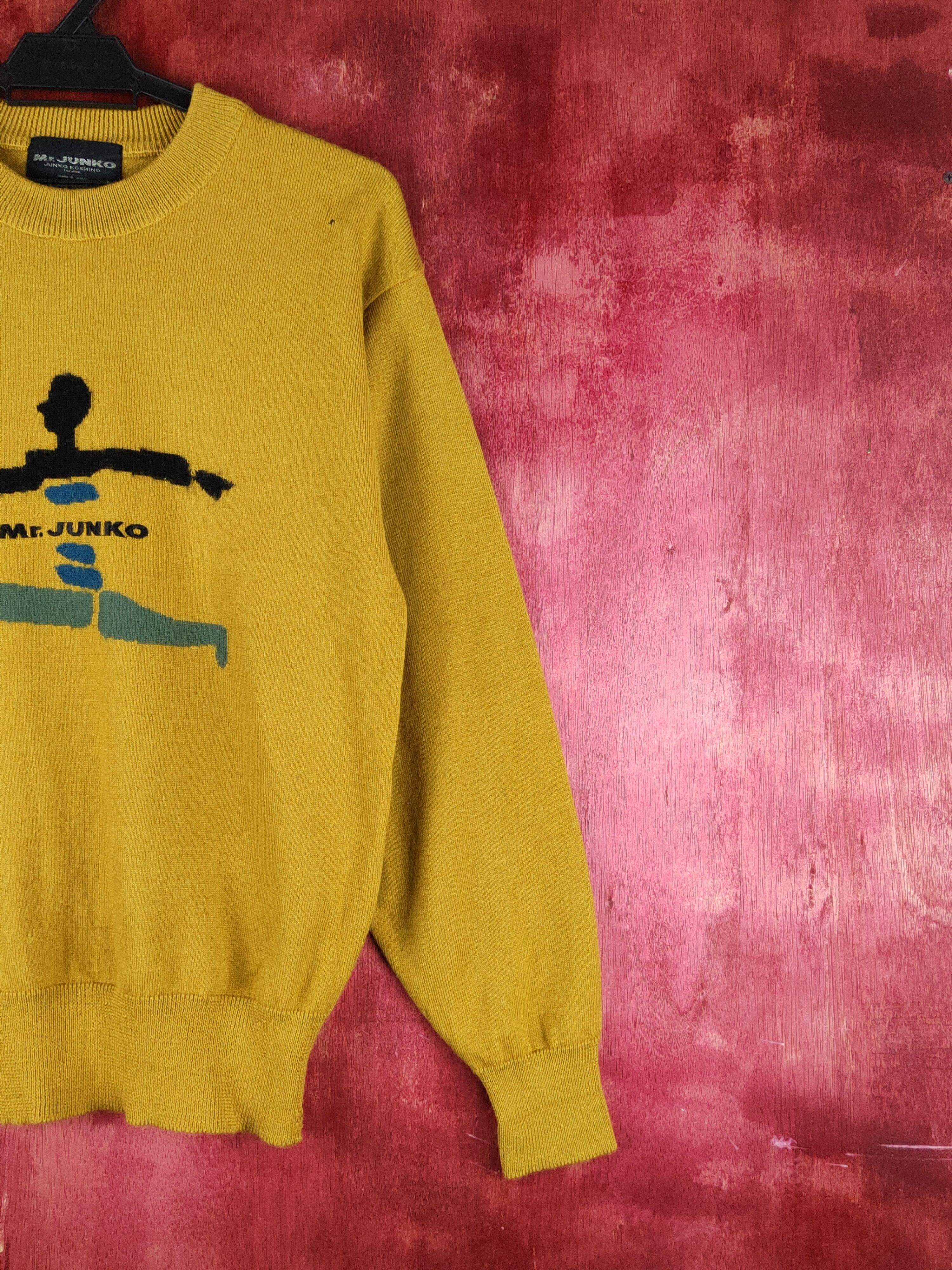 Mr. Junko DL Mr.Junko Koshino Mustard Knitwear Sweatshirt #S1522 Size US M / EU 48-50 / 2 - 8 Thumbnail
