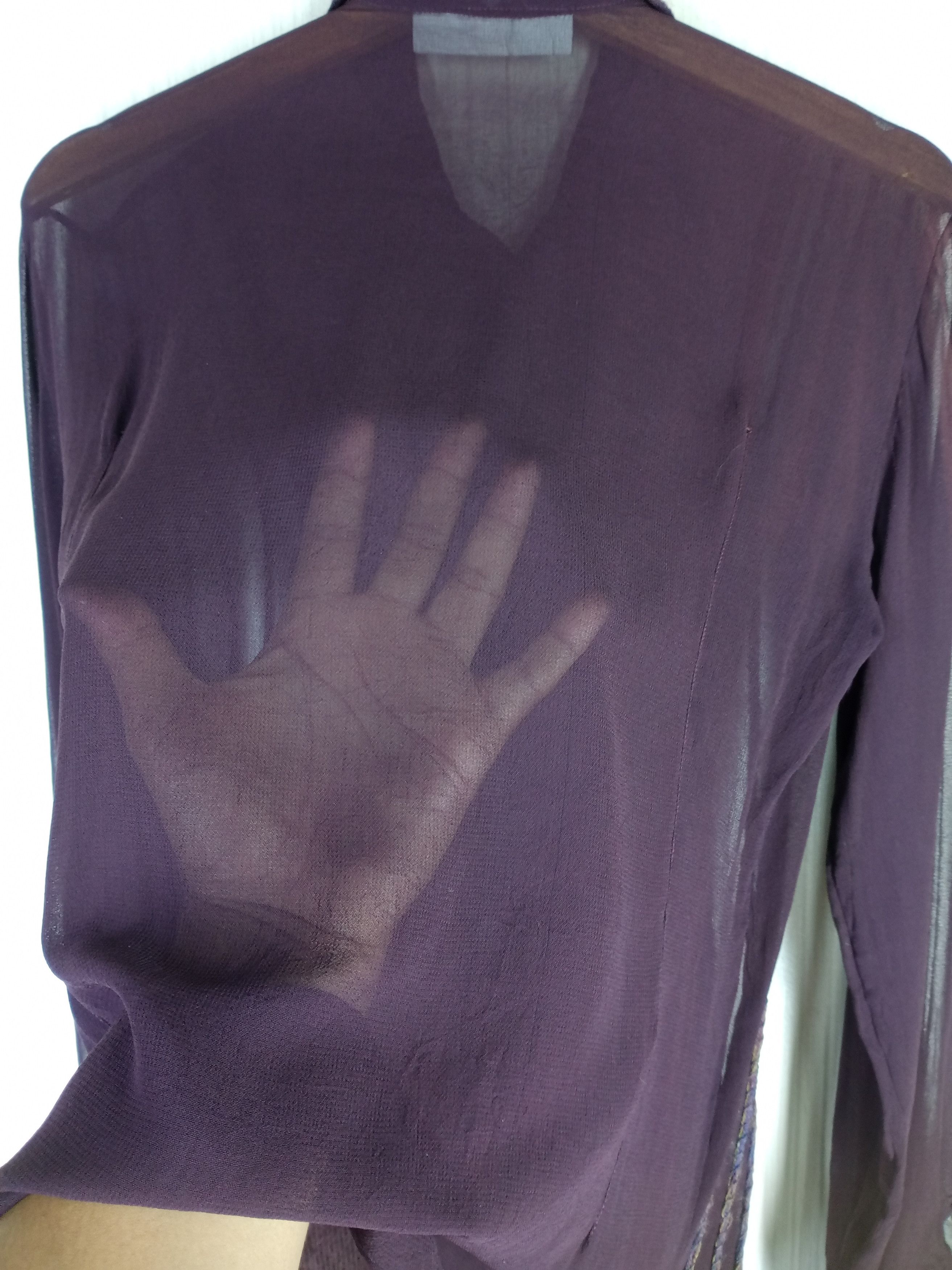 Japanese Brand Rare Vintage Legatte Italian Designer L/S Blouse Size M / US 6-8 / IT 42-44 - 5 Thumbnail