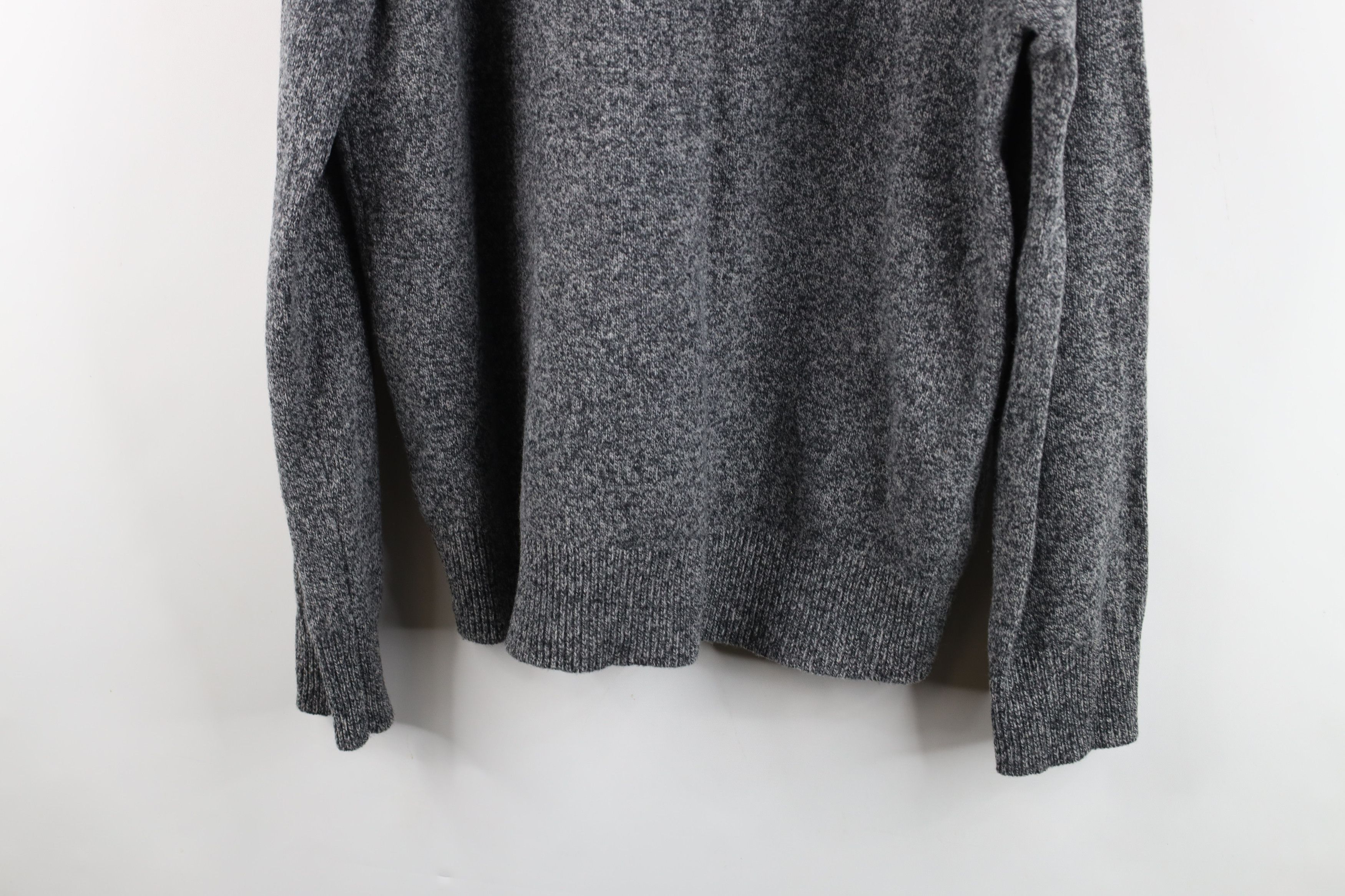J.Crew J Crew Lambswool Knit Henley Shawl Sweater Heather Gray Size US L / EU 52-54 / 3 - 10 Thumbnail