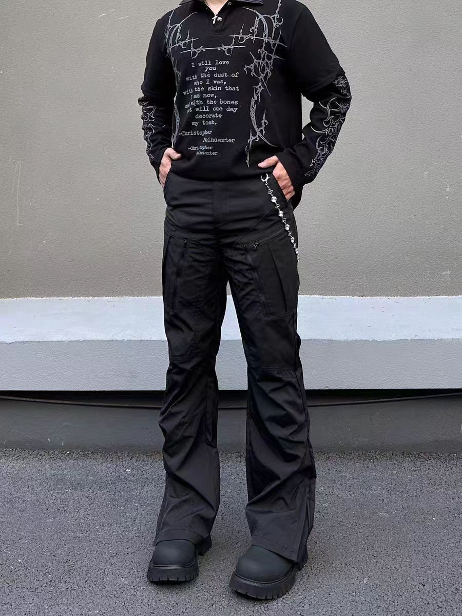 Jean Casual loose-fitting black pants Size US 34 / EU 50 - 1 Thumbnail