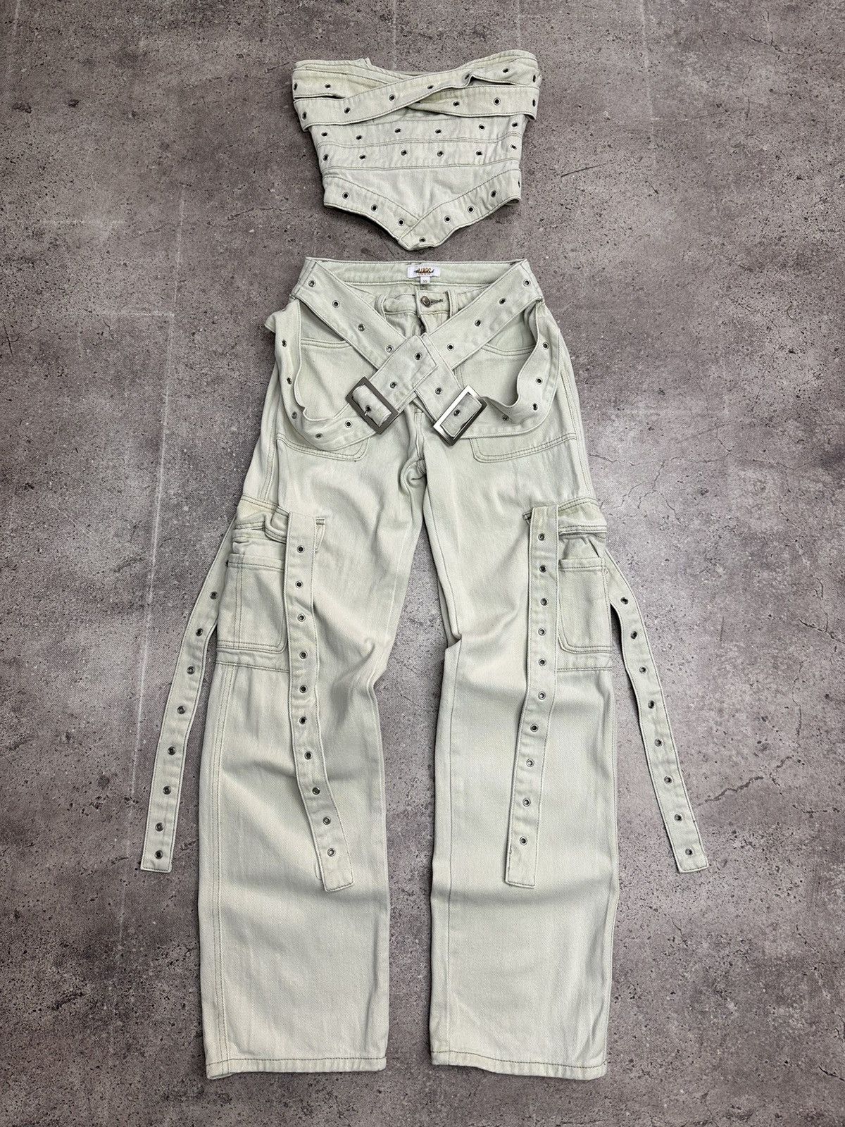 Junya Watanabe Vintage Suits Metal Avantgarde Japanese Rare Rick Owens Size 28" / US 6 / IT 42 - 3 Thumbnail