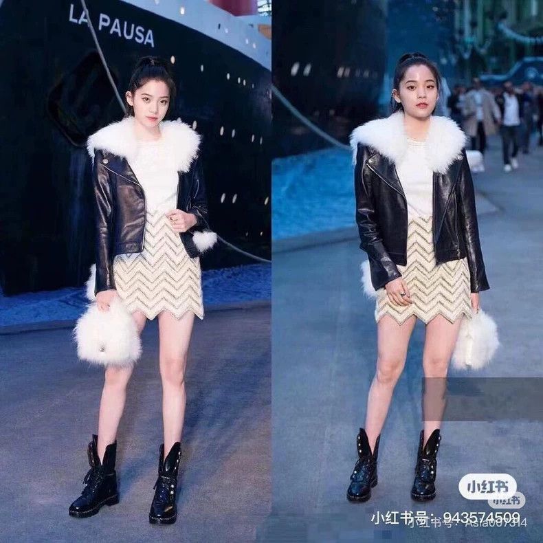 Chanel Chanel Hamburger series fur collar leather jacket 2504-Next Size XXS / US 00 / IT 34 - 9 Thumbnail