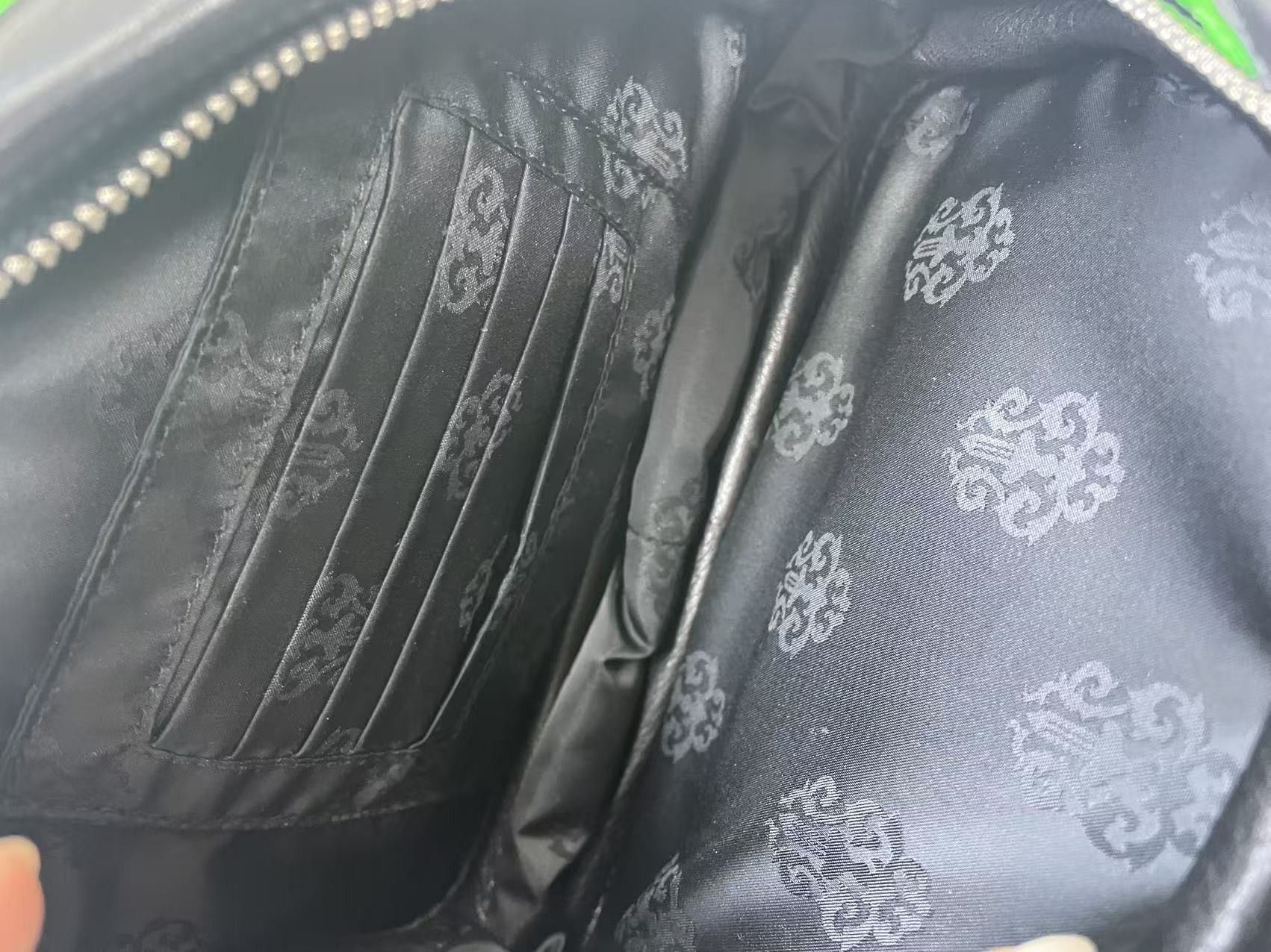 Chrome Hearts Chrome Hearts Leather Cross Patch Black&Green Mini Gym Bag Size ONE SIZE - 9 Thumbnail