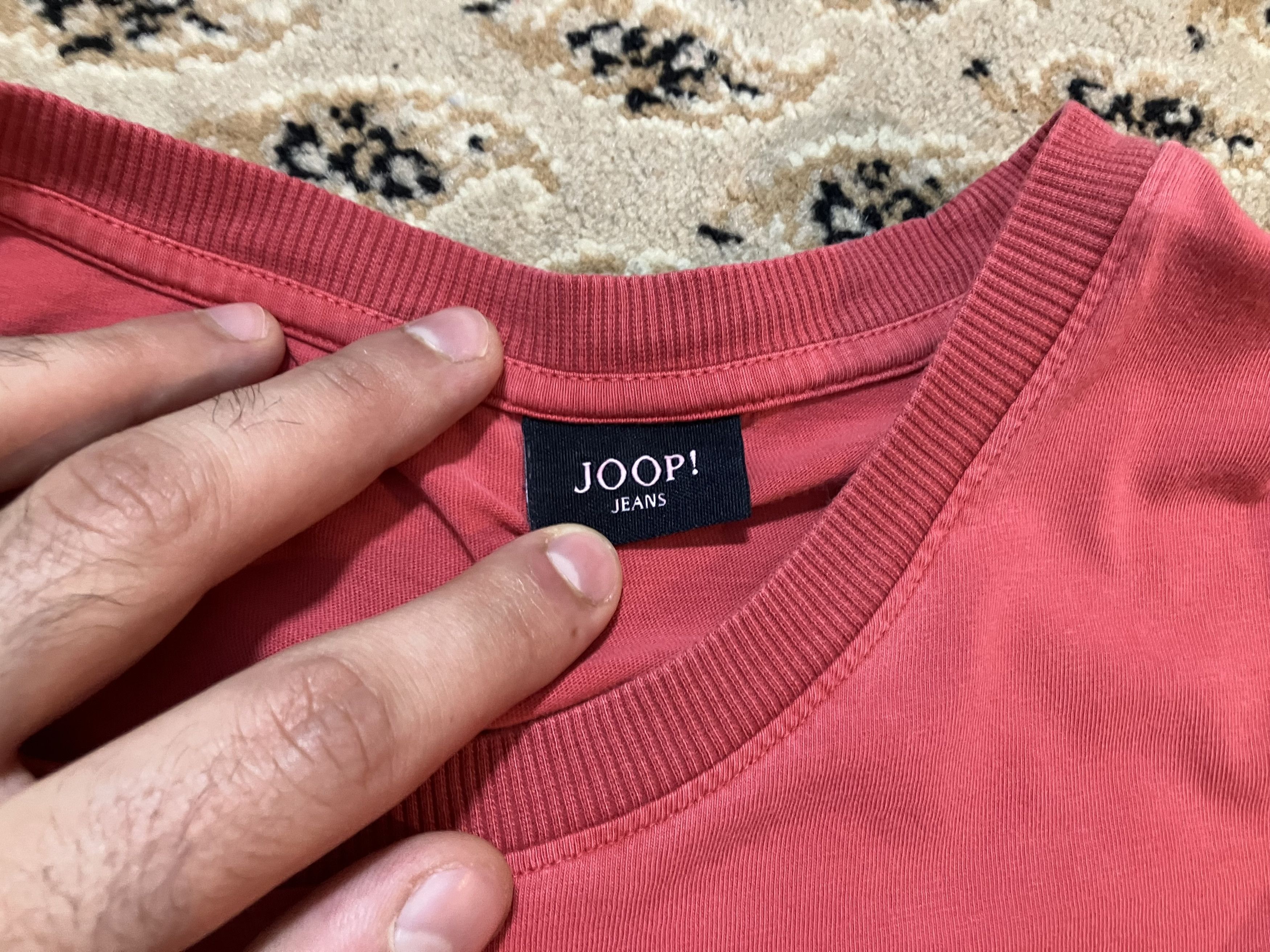 Designer × Joop! × Vintage Vintage JOOP! Jeans T Shirt Tee light Red Size US XL / EU 56 / 4 - 3 Thumbnail