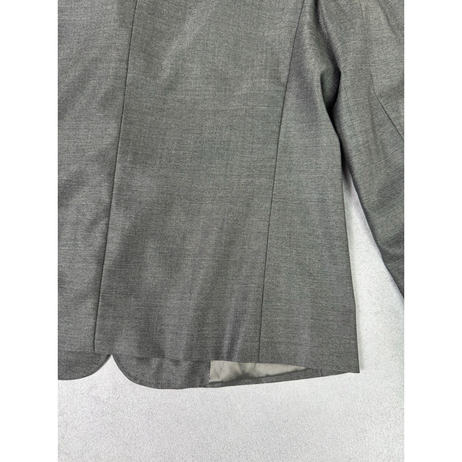Max Mara Max Mara Women Blazer Jacket Grey IT 42; US 8 Wool/Silk Size M / US 6-8 / IT 42-44 - 22 Thumbnail