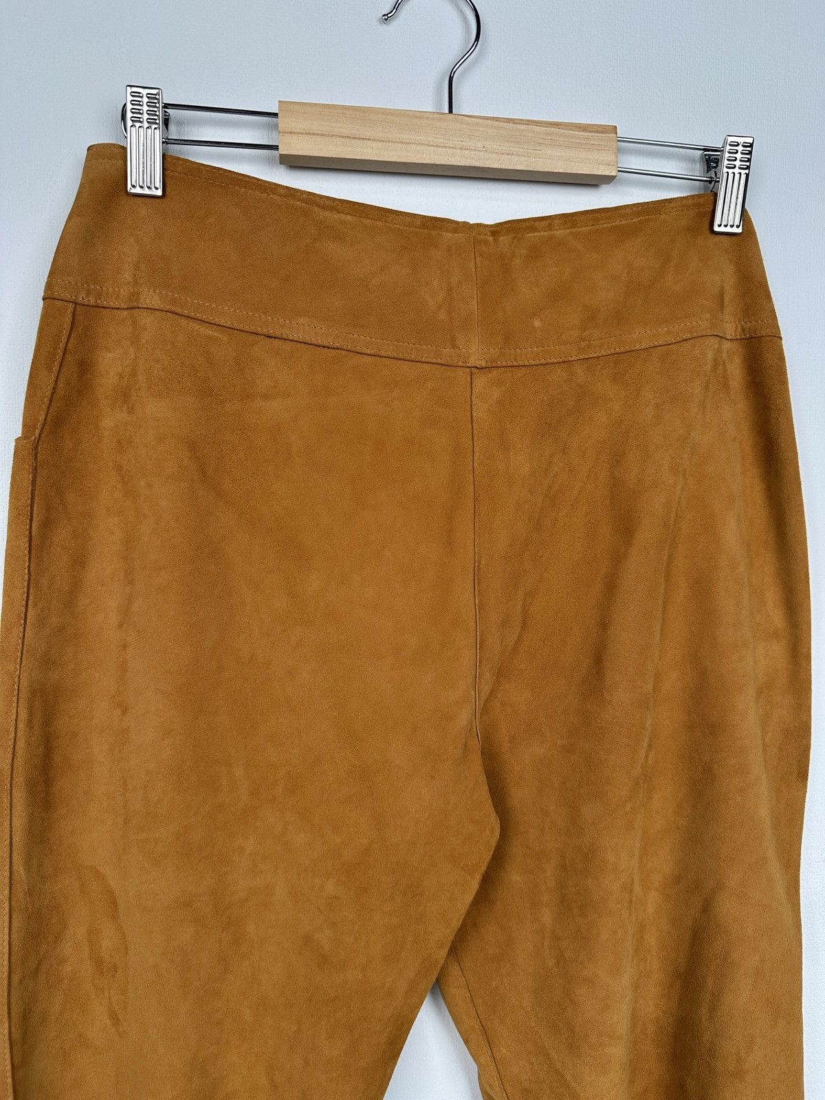 Dior SS02 CHRISTIAN DIOR JOHN GALLIANO Suede Leather Brown Shorts Size 30" / US 8 / IT 44 - 10 Thumbnail