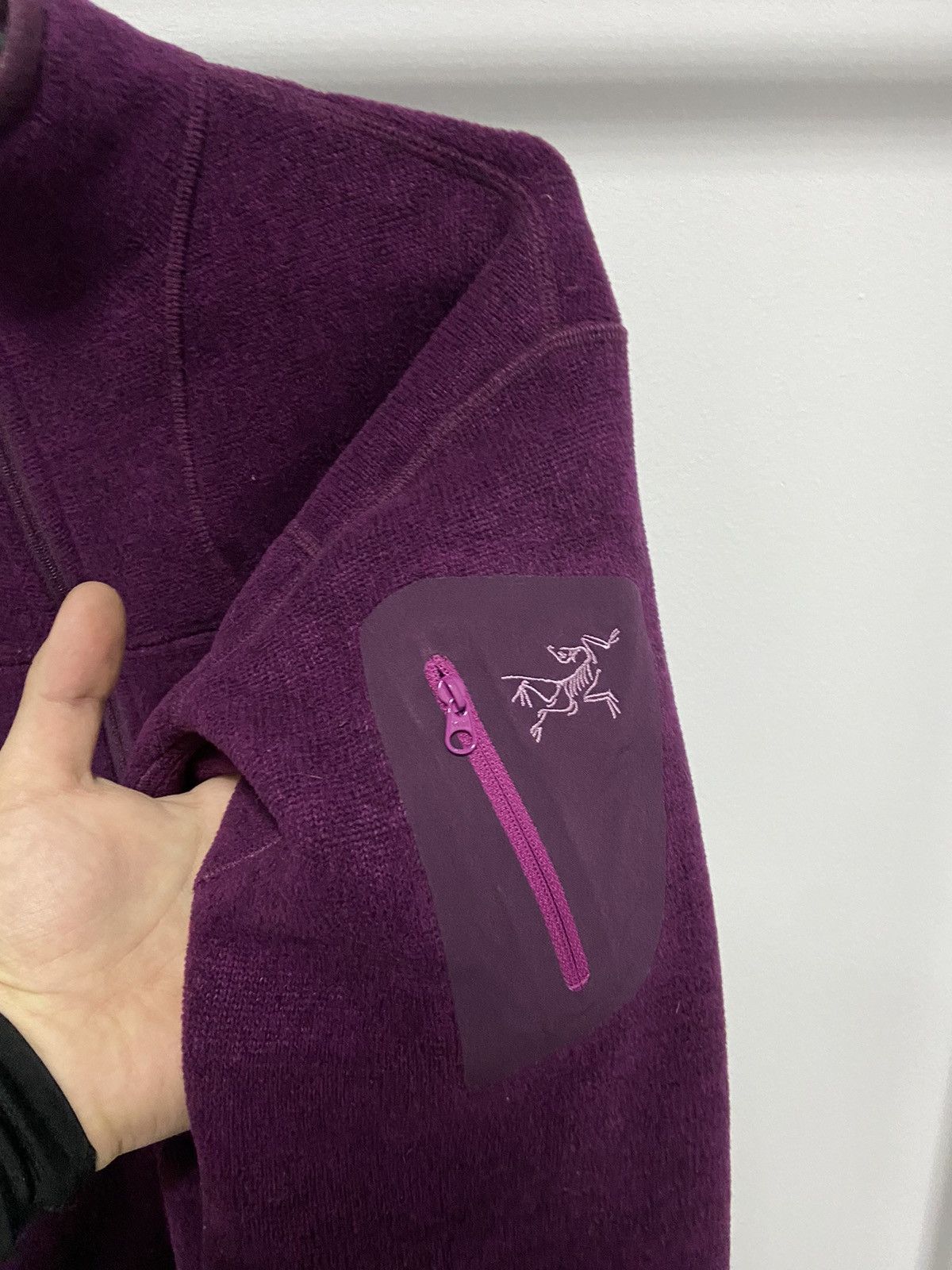 Arc'teryx × Vintage Arcteryx Vintage zip sweatshirt Small Logo pocket Fleece Size L / US 10 / IT 46 - 3 Thumbnail