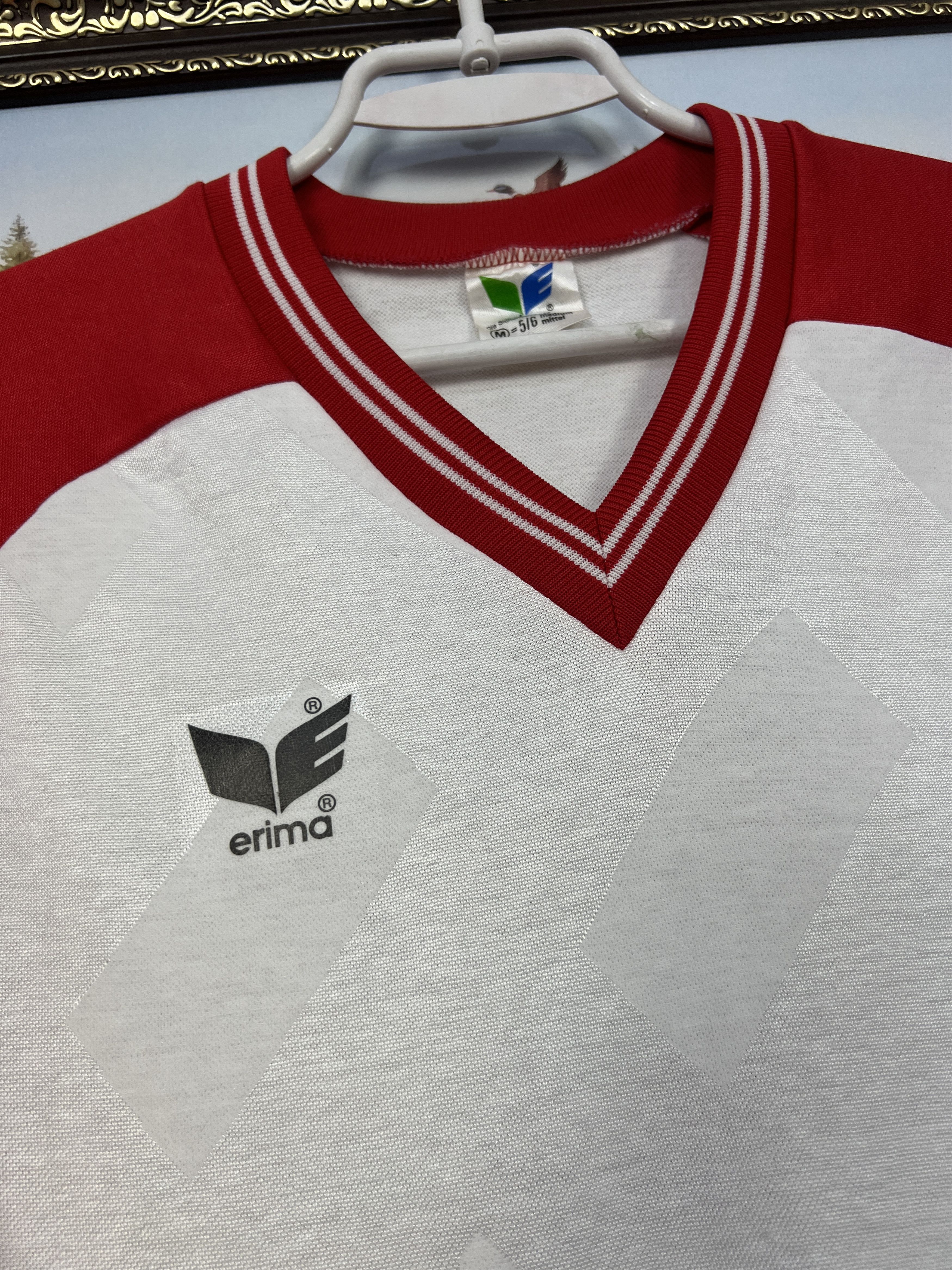 Erima Vintage 80's Erima Football Template Shirt #6 Soccer White Size US M / EU 48-50 / 2 - 3 Thumbnail