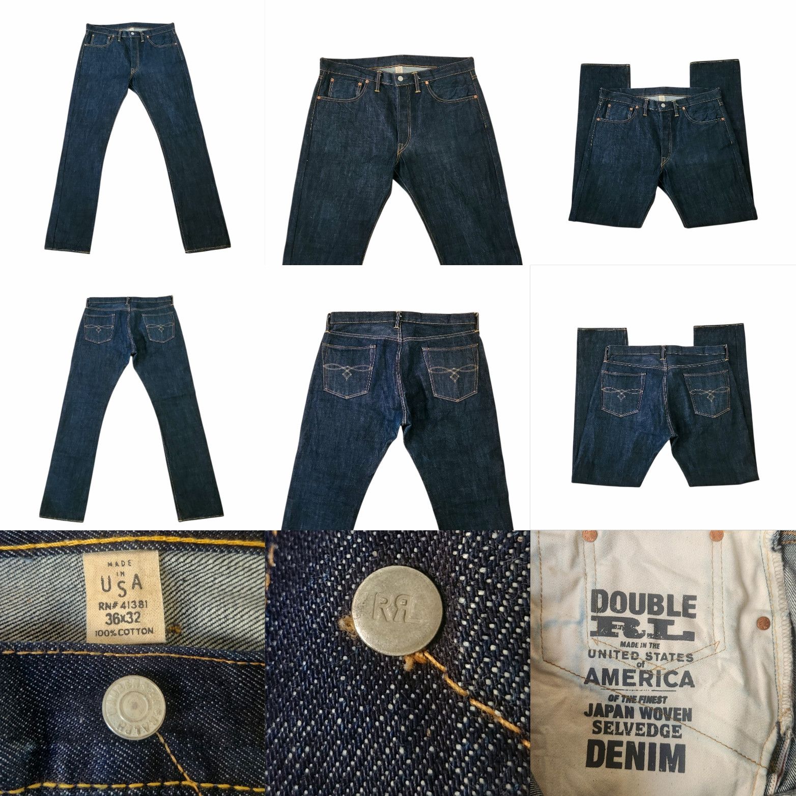 RRL Ralph Lauren Ralph Lauren RRL Jeans Japanese Woven Selvedge Denim 36 X 32 Size US 36 / EU 52 - 22 Thumbnail