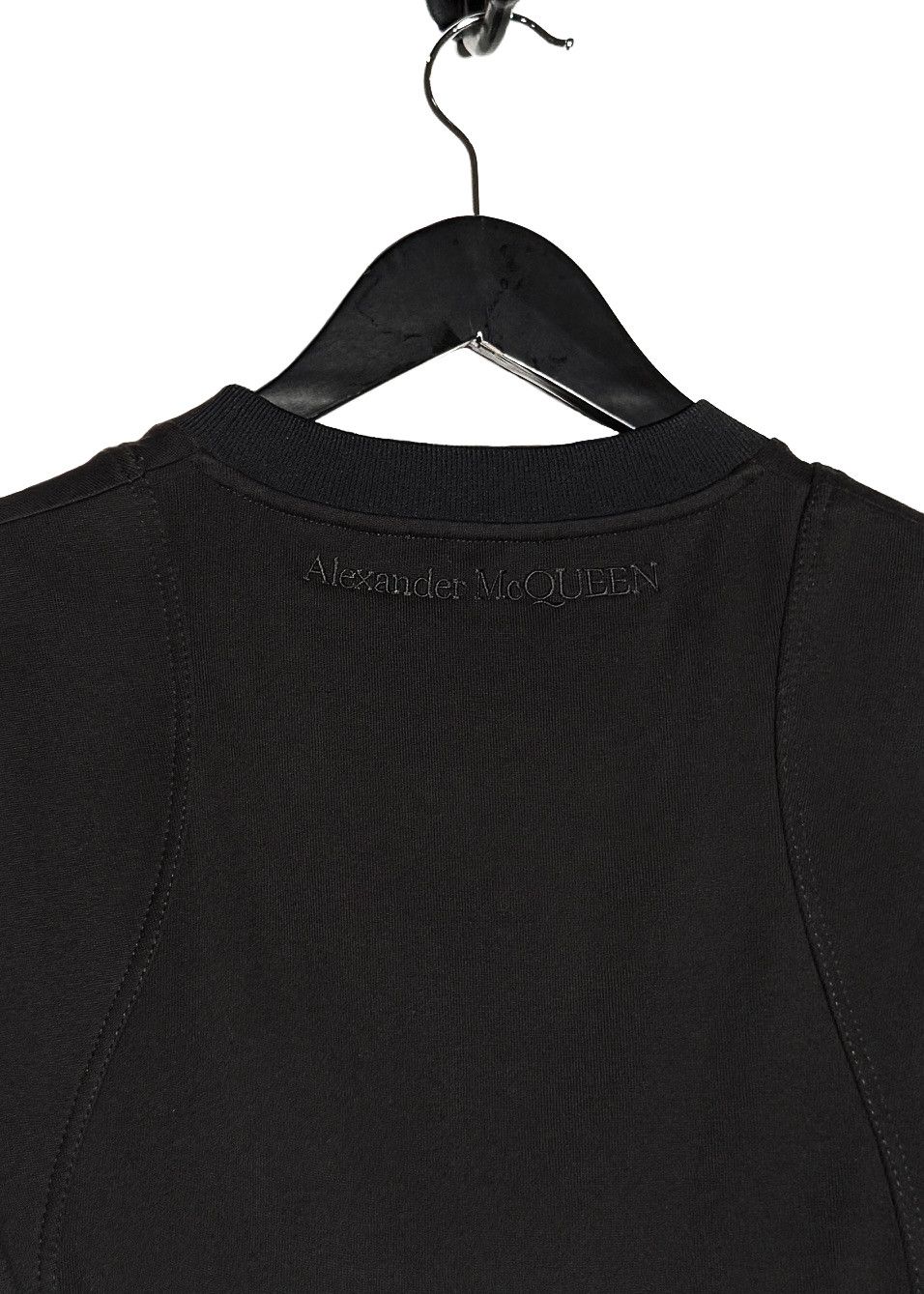 Alexander McQueen 2022 Black Cut Out Flare Mini Dress