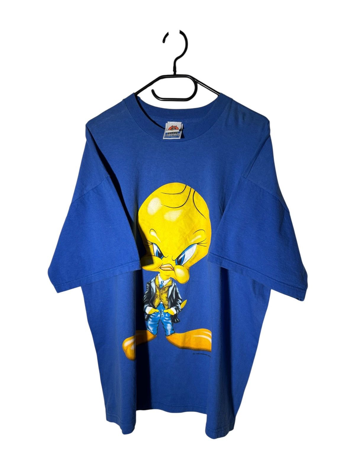Cartoon Network Vintage 90s Looney Tunes Tweety Oversized Tshirt Baggy Size US XL / EU 56 / 4 - 2 Thumbnail