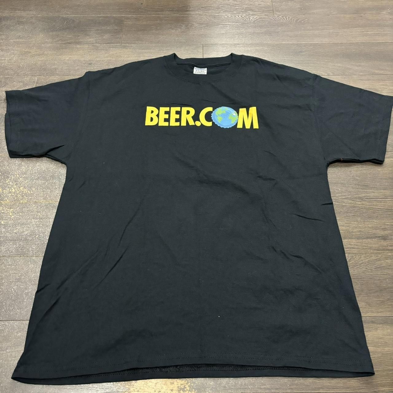 Designer Vintage Beer.com T Shirt 00s XL Size US XL / EU 56 / 4 - 2 Thumbnail