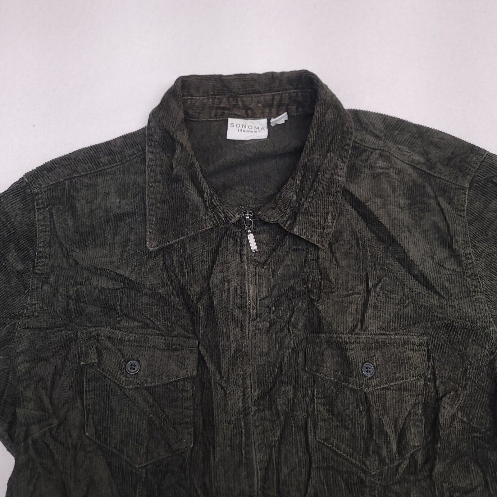 Sonoma Sonoma Zip Up Long Sleeve Jacket Womens Size Large L Green Size L / US 10 / IT 46 - 1 Thumbnail