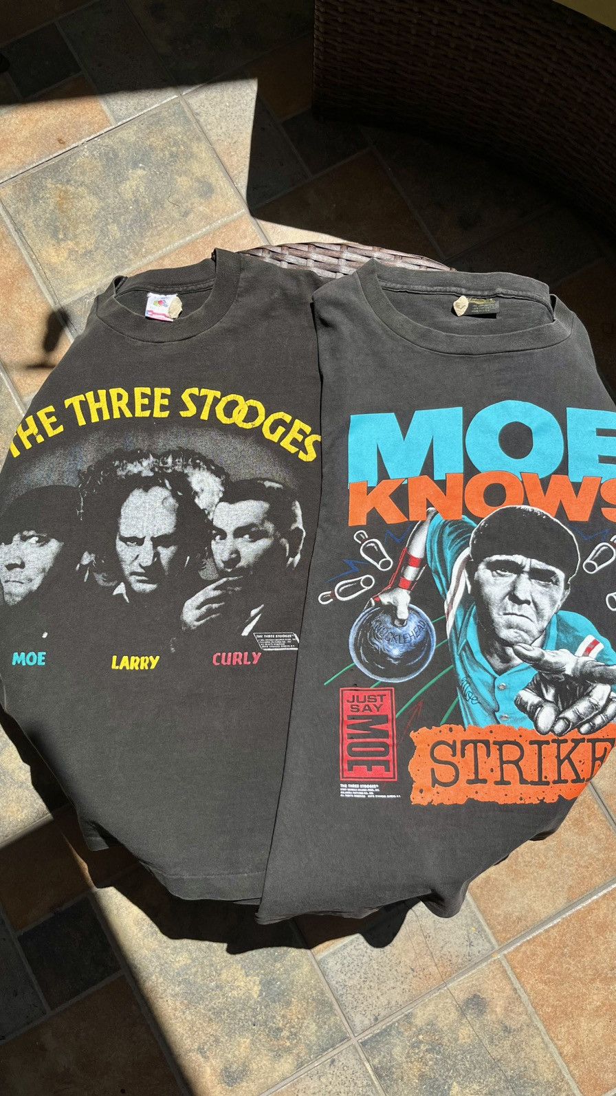 Vintage 1986 & 1991 Vintage Bundle The Three Stooges tees Size US L / EU 52-54 / 3 - 13 Thumbnail