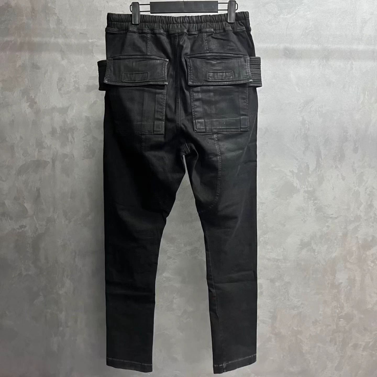 Rick Owens Rick Owens black solid color pocket straight leg cargo pants Size 28" / US 6 / IT 42 - 2 Thumbnail