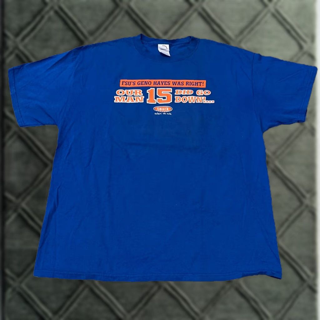 Vintage VINTAGE Florida Gators Football Tim Tebow Heisman Smack Talk Blue T-Shirt XL Size US XL / EU 56 / 4 - 1 Thumbnail