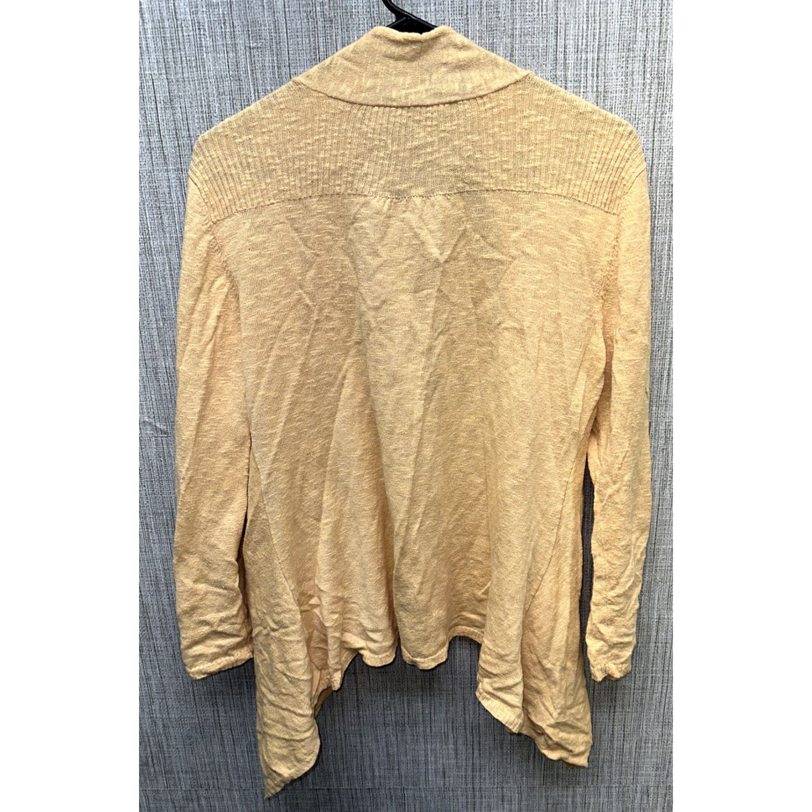 Eileen Fisher Eileen Fisher Blouse Orange Linen Blend Long Sleeve Size L Womens T-Shirt Shirt Regular Collared Solid Size L / US 10 / IT 46 - 4 Thumbnail