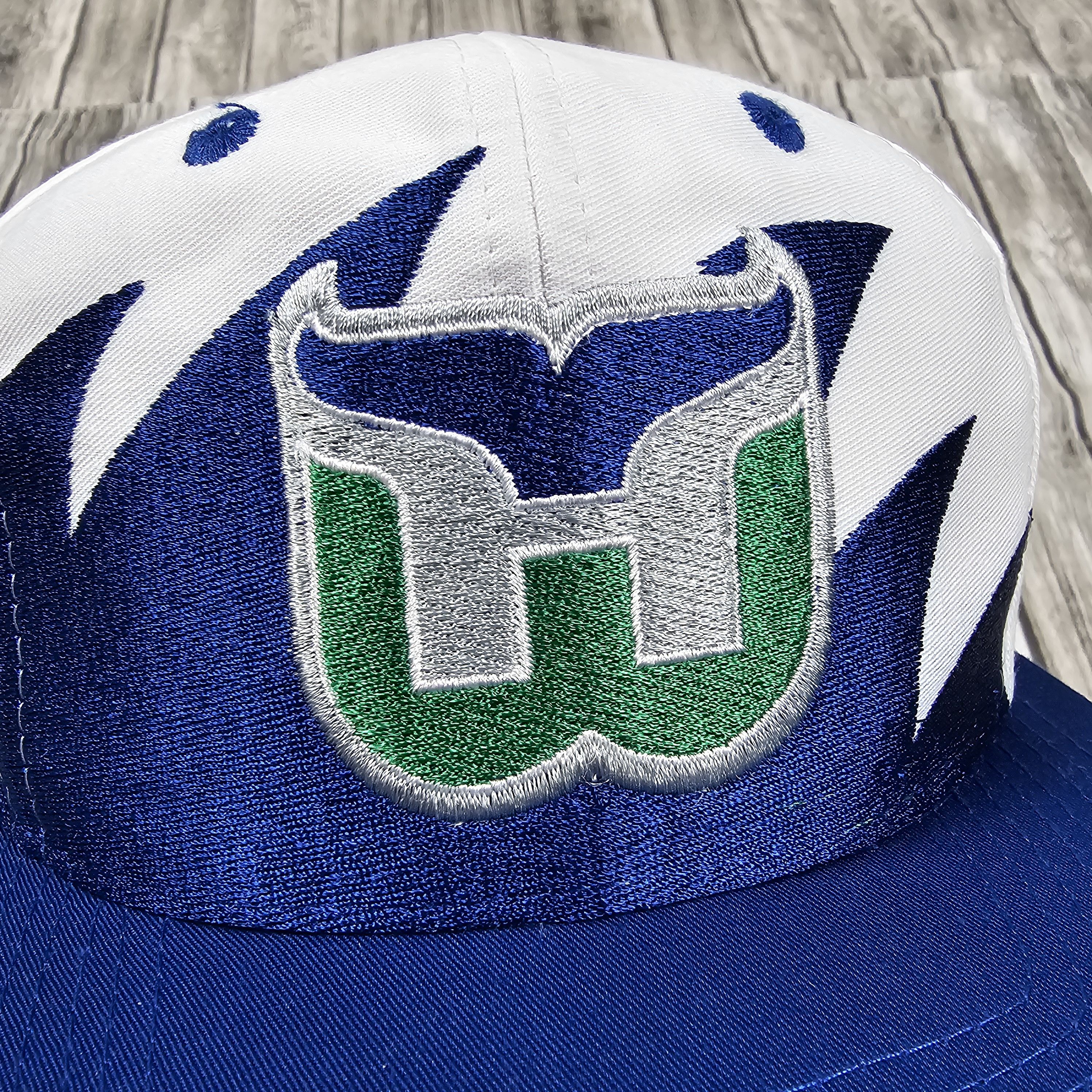 Logo 7 Vintage 90s Logo 7 Hartford Whalers SHARKTOOTH Snapback Hat Size ONE SIZE - 2 Thumbnail