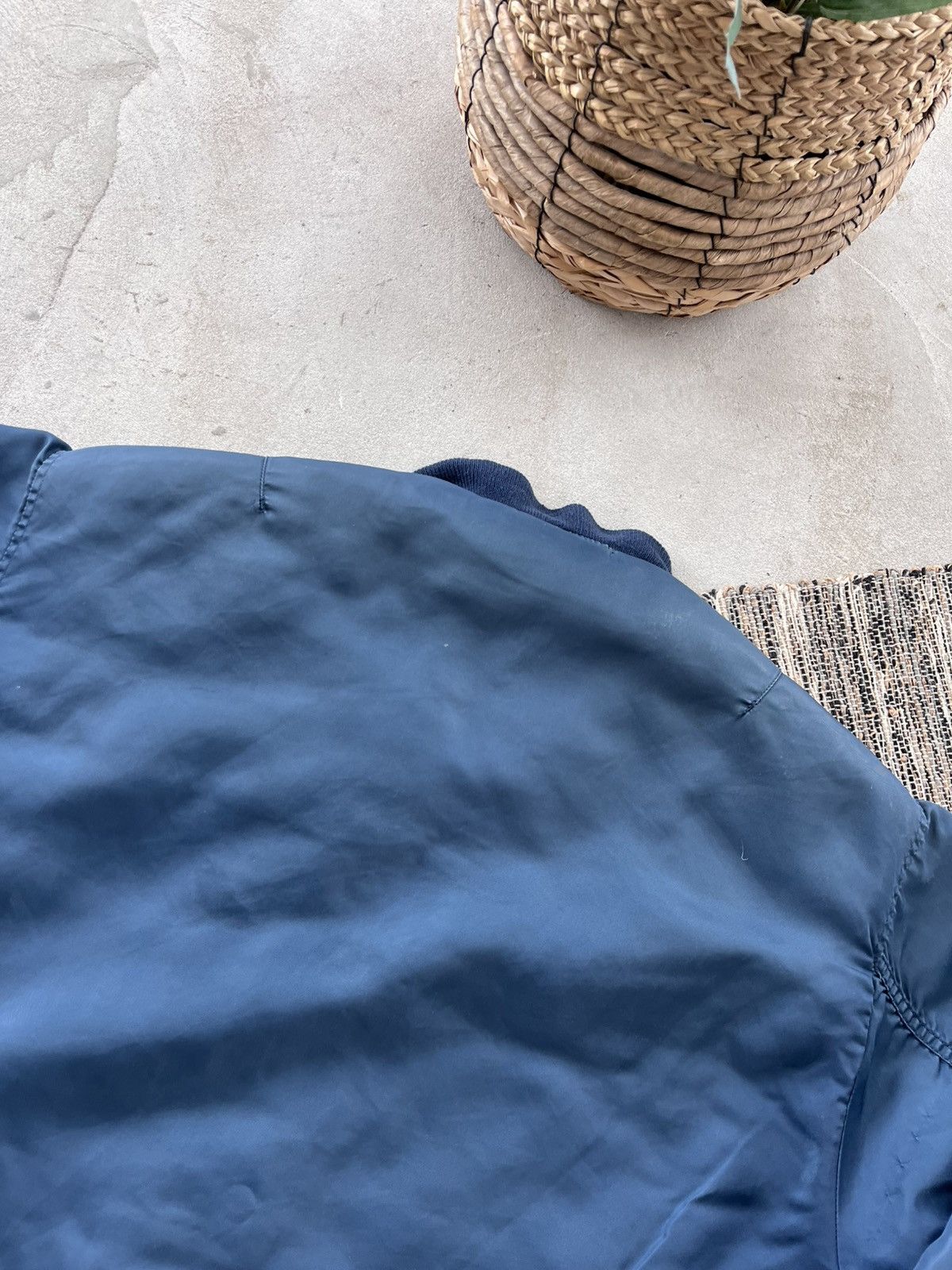 Alpha Industries Vintage Alpha Industries style Faded Blue Bomber Jacket Y2K Size US M / EU 48-50 / 2 - 19 Thumbnail