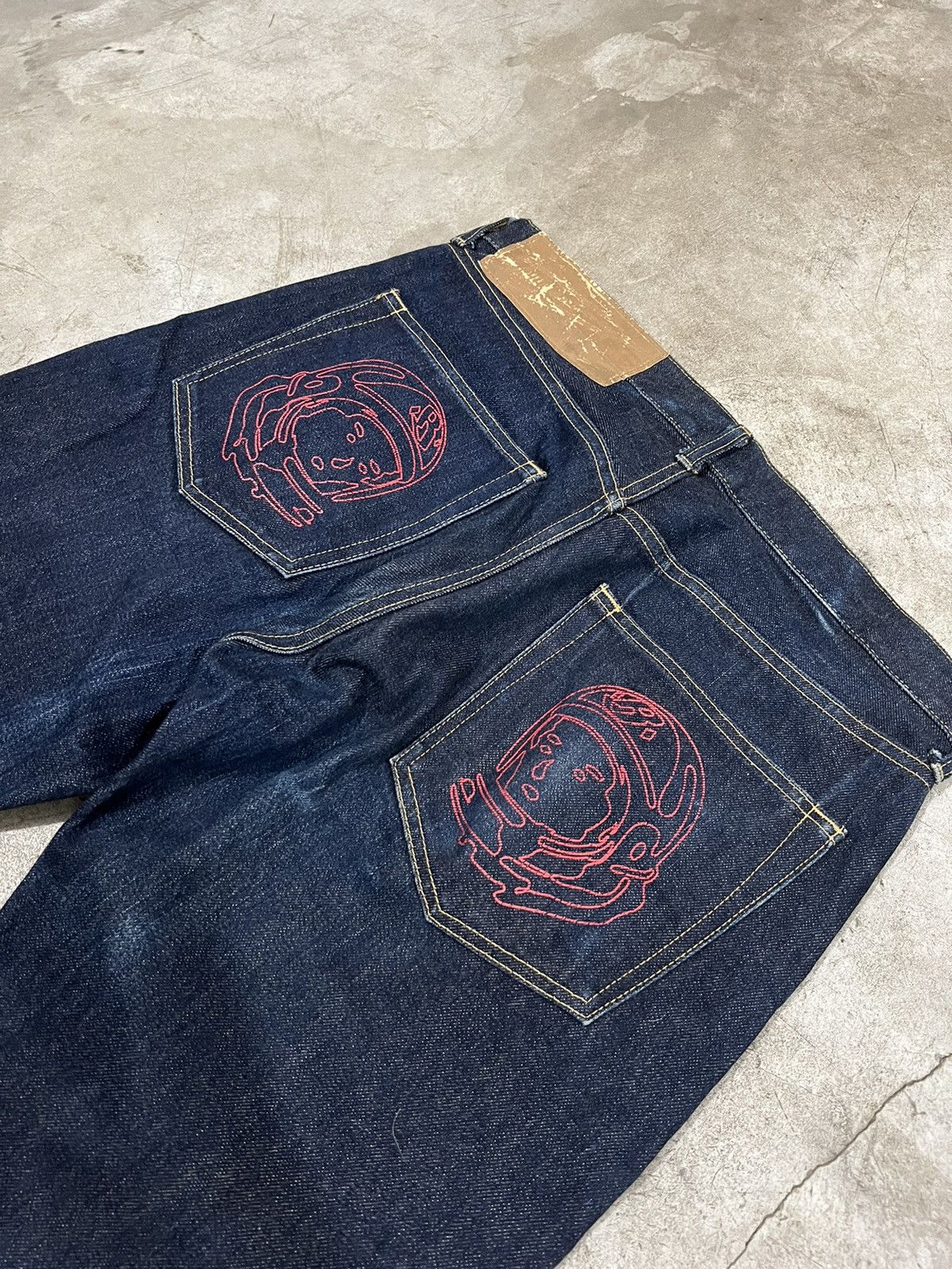Billionaire Boys Club OG BBC Running Dog/Astronauts Selvedge Raw Denim Jeans Size US 34 / EU 50 - 4 Thumbnail