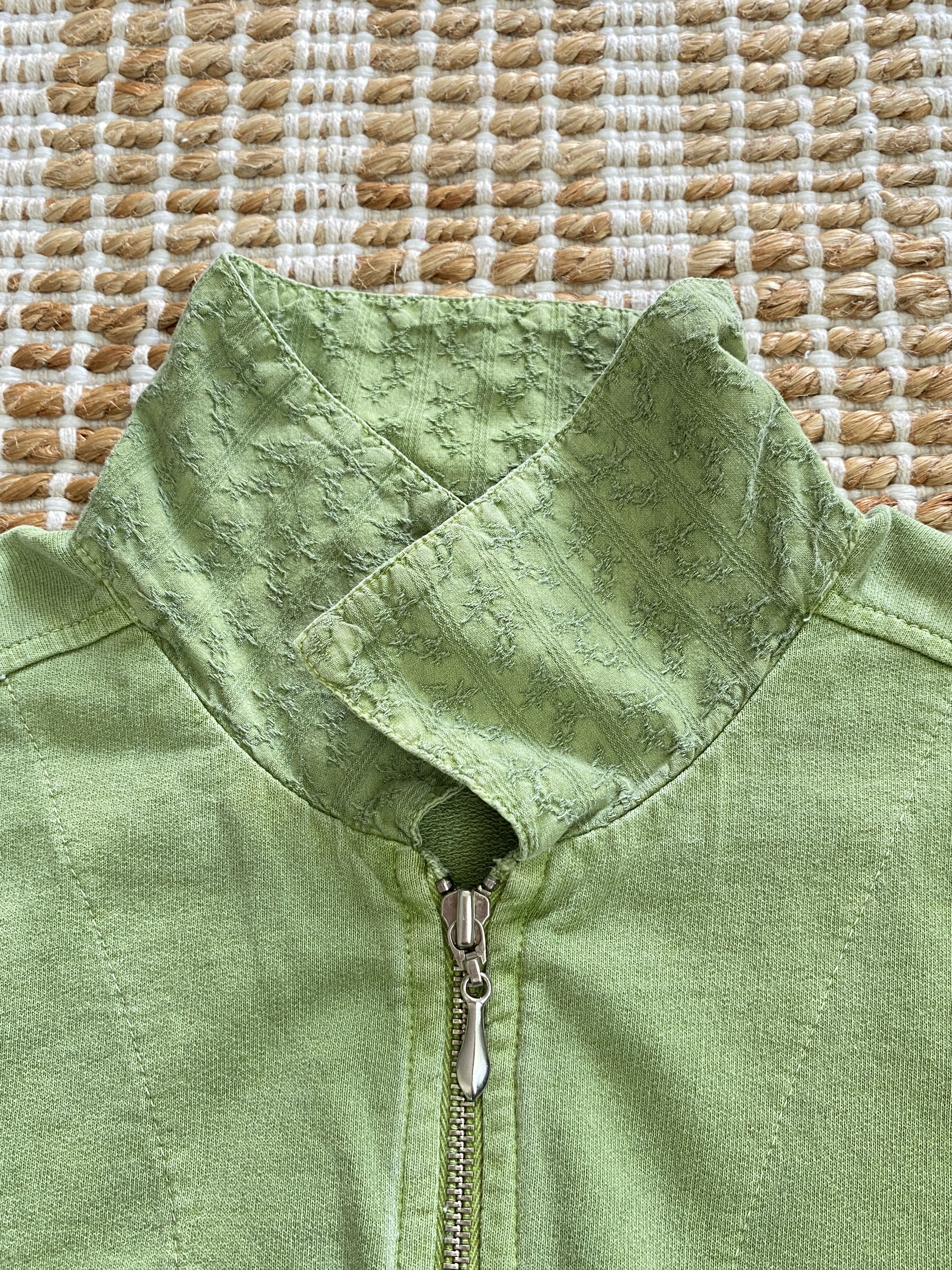 Other Vintage Focus Embroidered Zip-Up Jacket – Light Green Size M / US 6-8 / IT 42-44 - 11 Thumbnail