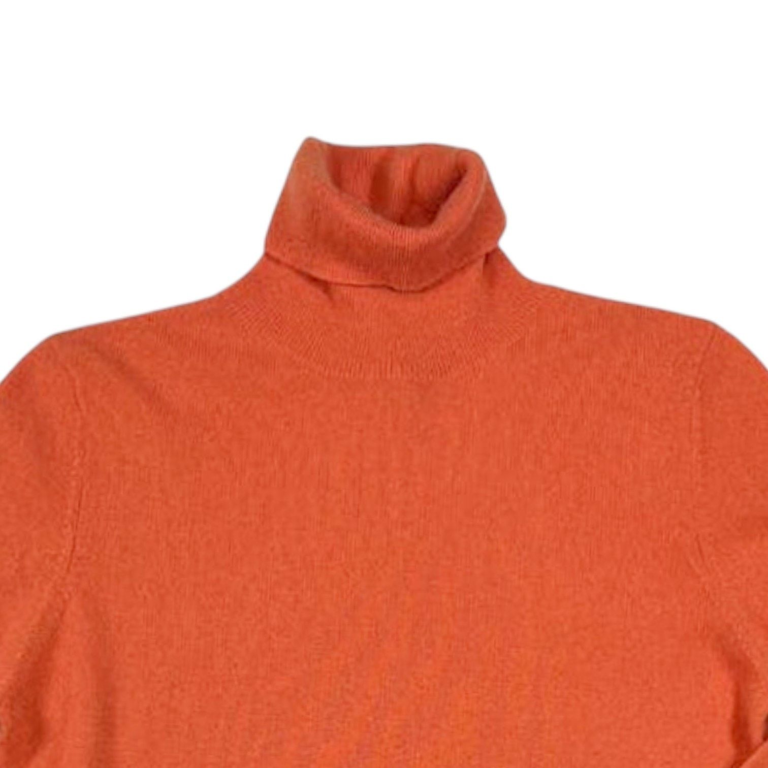 Bloomingdale's Bloomingdale’s Cashmere Orange Sweater | Size L Size L / US 10 / IT 46 - 3 Thumbnail