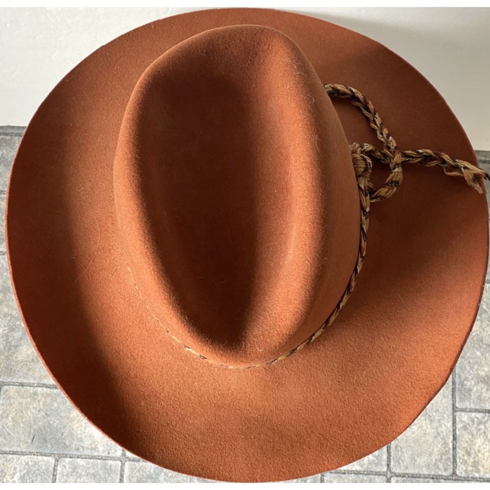 CO VINTAGE American Hat Co Maxi Felt Wool Hat Western Men’s Size 7Made In USA Men Wool Western Hat Size 7 USA Size ONE SIZE - 3 Thumbnail