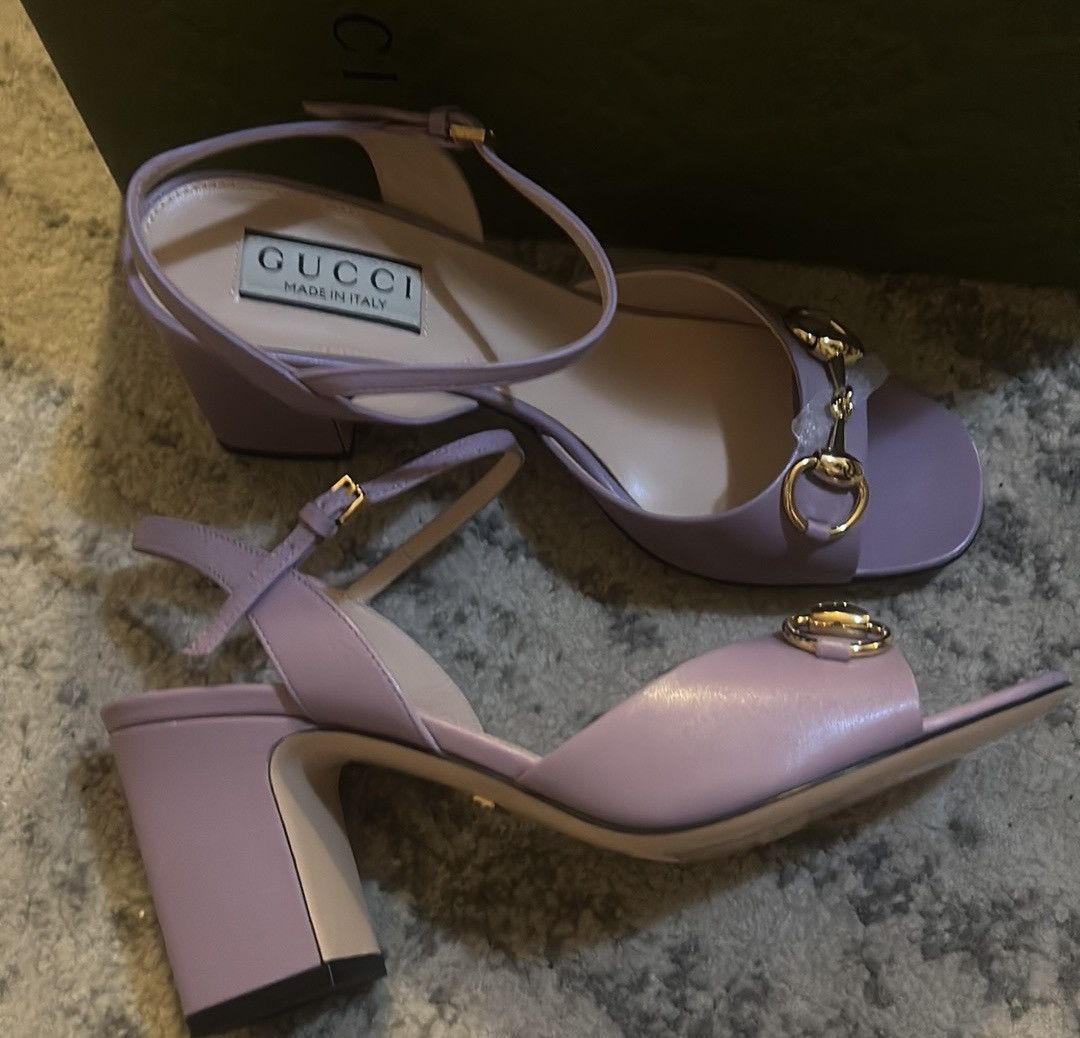 Gucci Gucci Horsebit One Strap Leather Sandal 36.5 Size US 6.5 / IT 36.5 - 7 Thumbnail