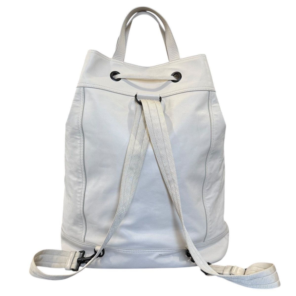 Bottega Veneta Bottega Veneta Ivory Perforated Leather Backpack Size ONE SIZE - 3 Thumbnail