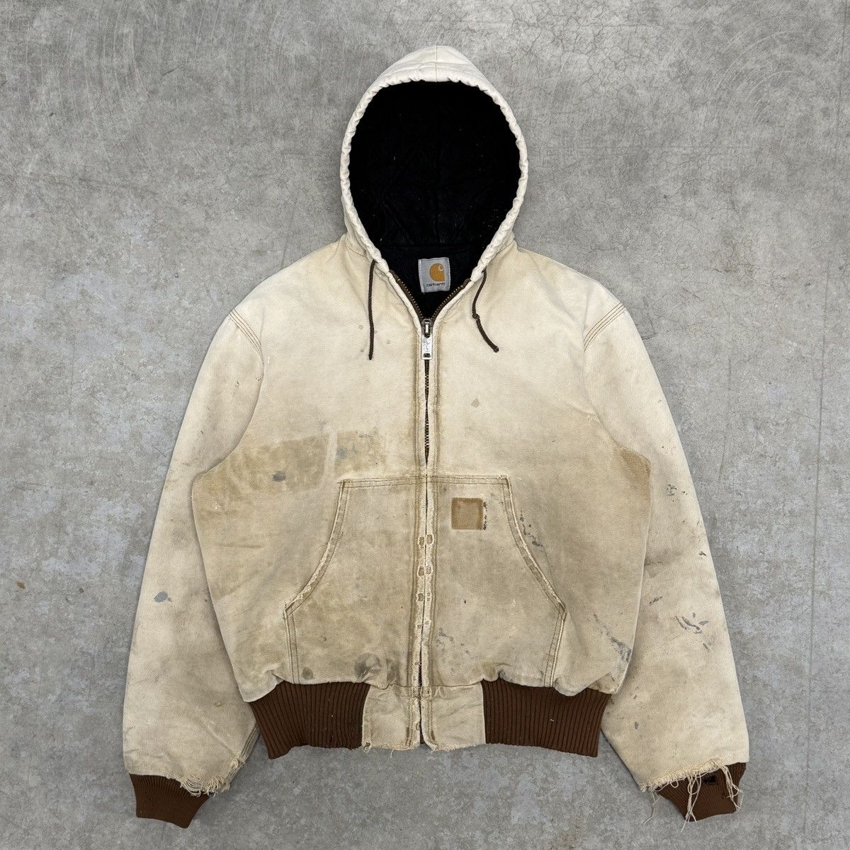 Vintage Carhartt Jacket Thrashed Faded