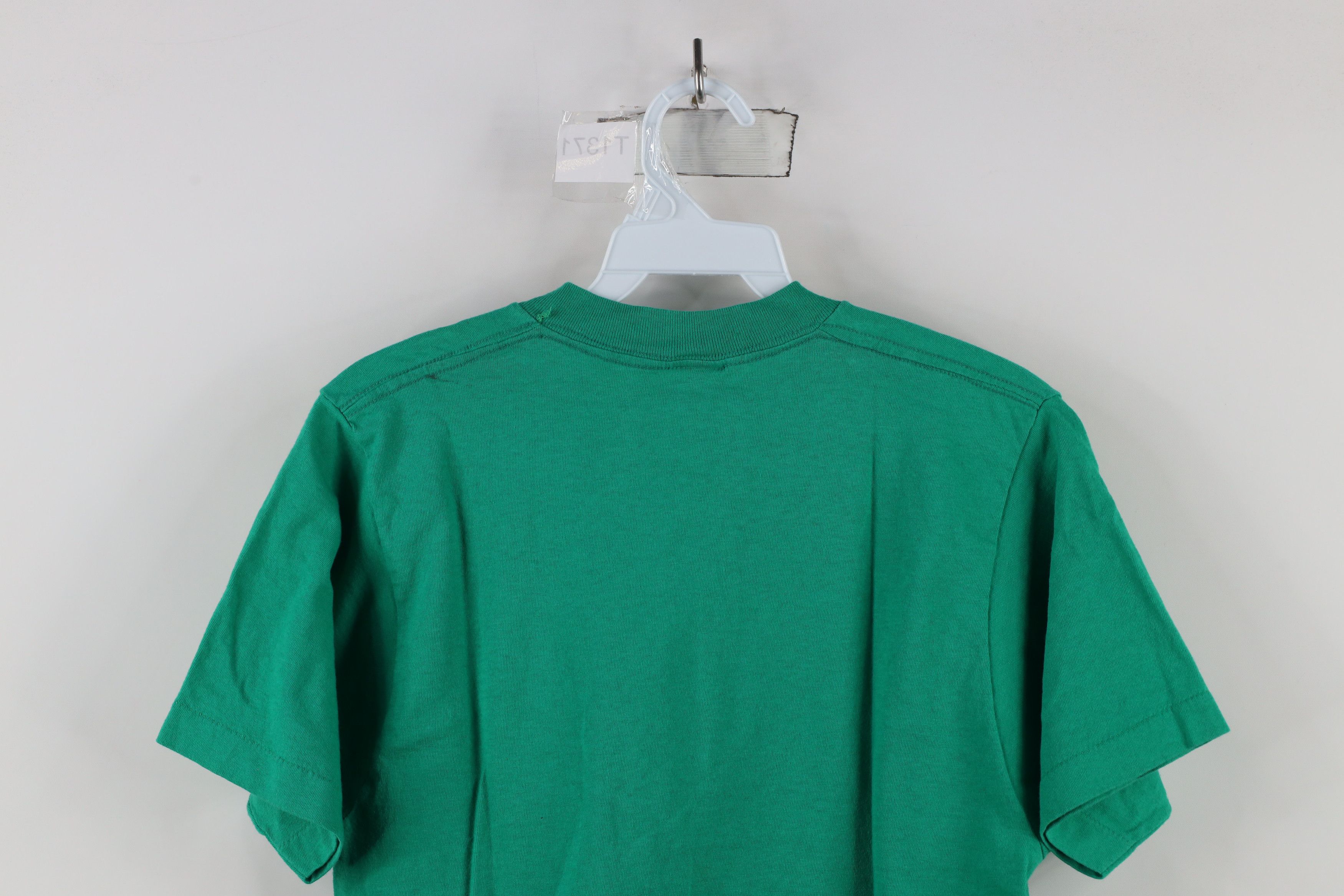Vintage Vintage 80s 90s Streetwear Cotton T-Shirt Kelly Green USA Size US M / EU 48-50 / 2 - 10 Thumbnail