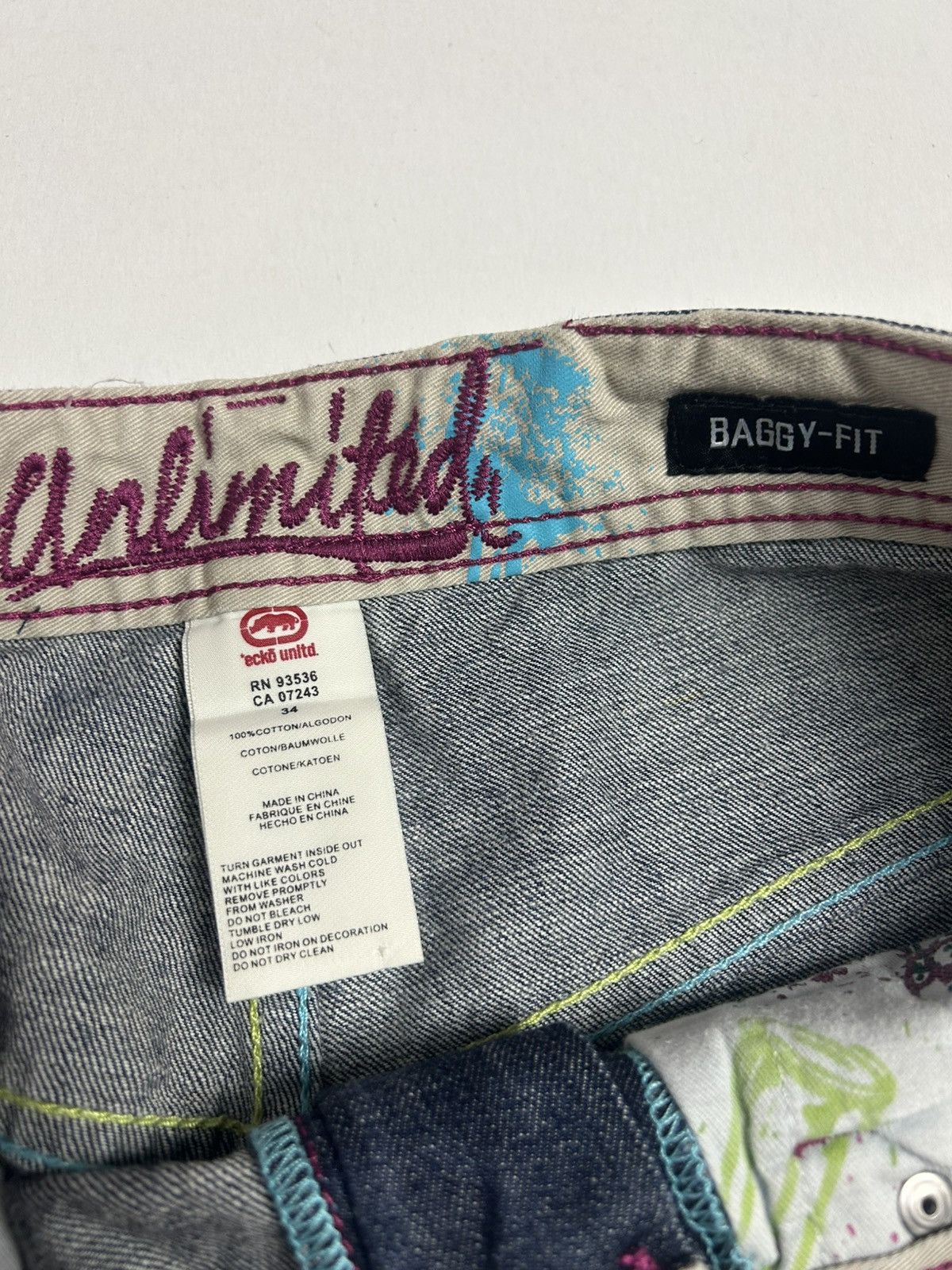 Ecko Unltd. × Vintage VTG Y2K Ecko Unltd. Printed Jorts Size US 34 / EU 50 - 5 Thumbnail