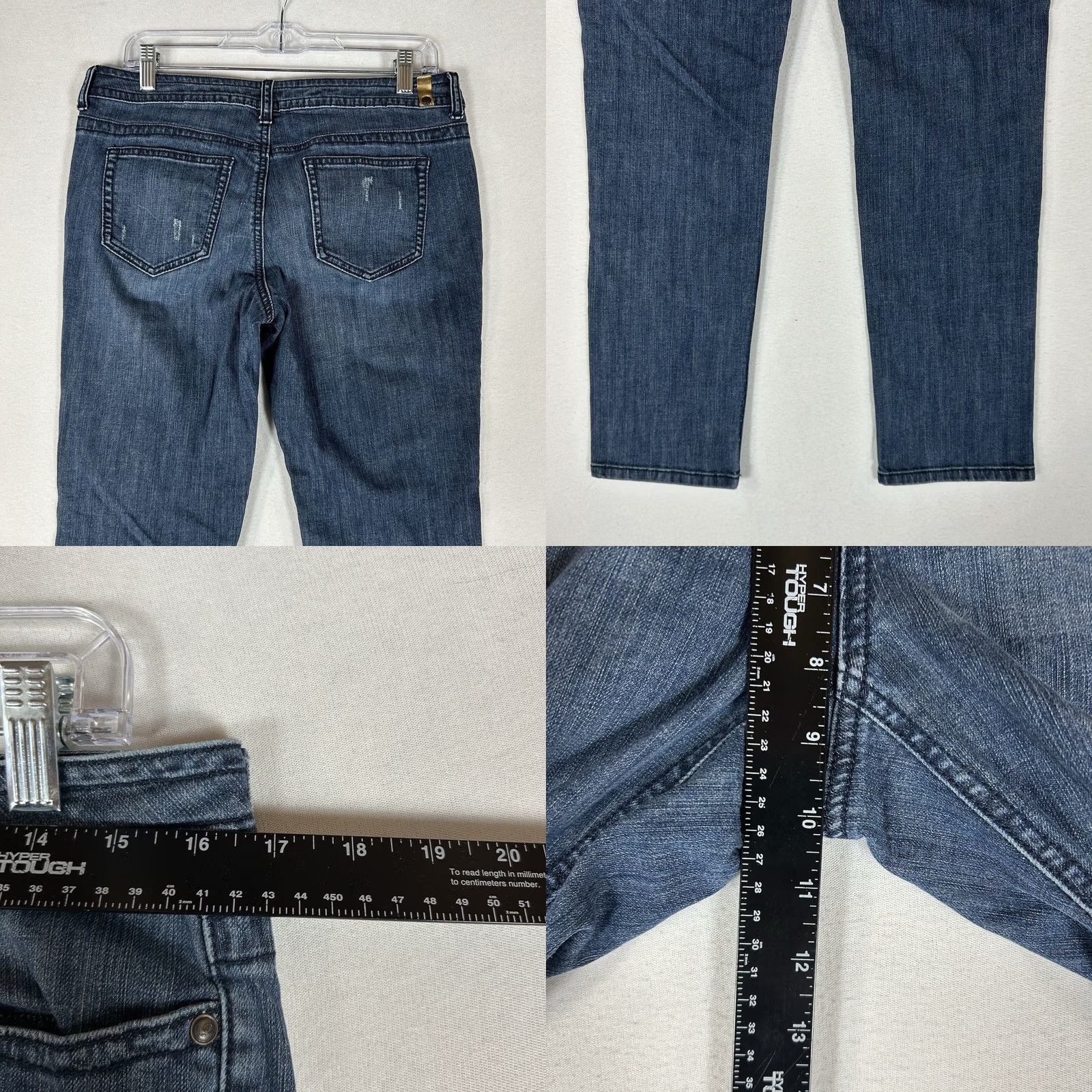 Vintage LC Lauren Conrad Jeans Straight Leg Denim Blue 8 Mid Rise 5-Pocket Womens Jeans Size 30" / US 8 / IT 44 - 8 Thumbnail