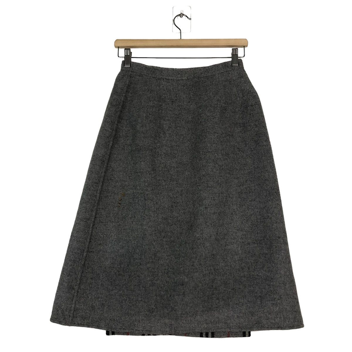Burberry 🌺Vintage Wool Skirt Burberrys Nova Check Size 24" / US 00 / IT 34 - 8 Thumbnail