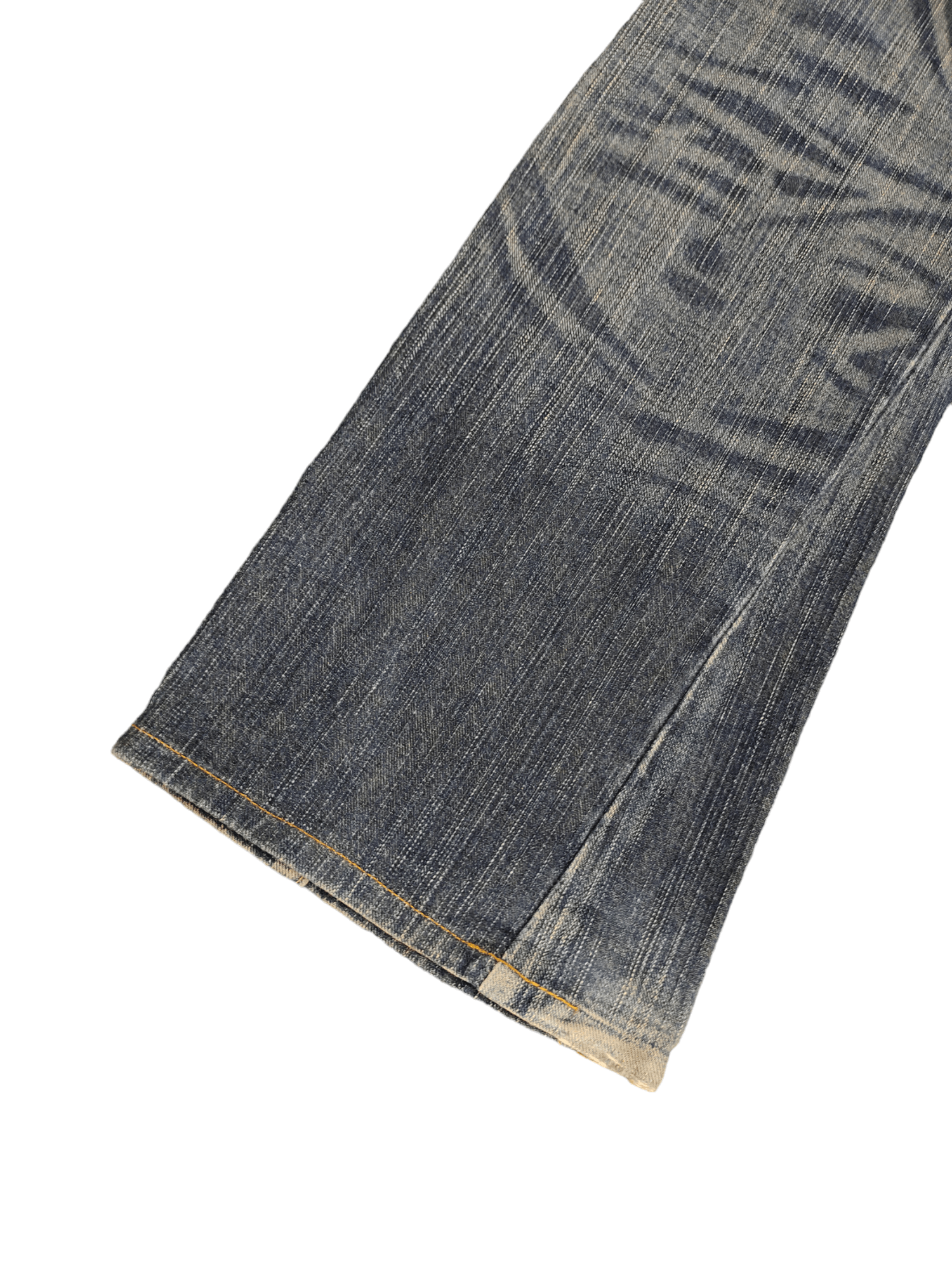 Edwin Flare Jeans Edwin 505 Multi Cargo Pocket Denim Boot Cut Size US 31 - 19 Thumbnail