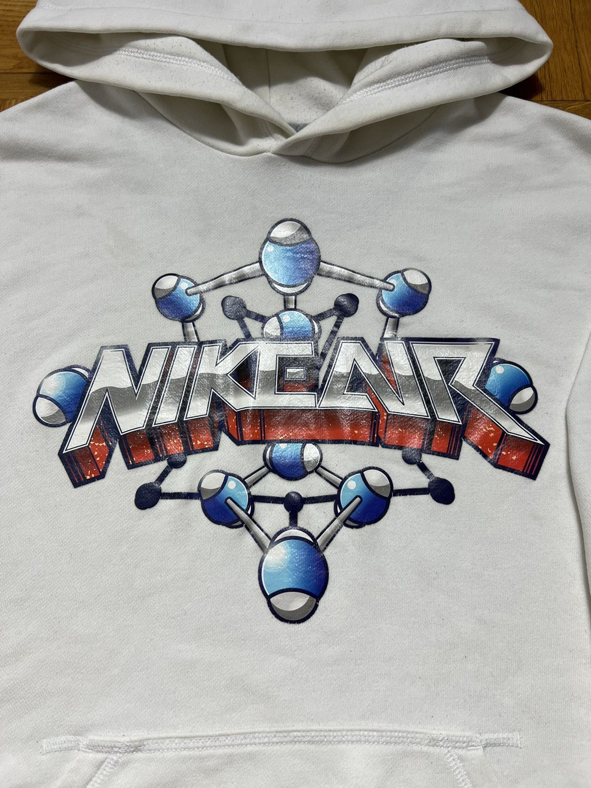Nike Hoodie Nike Air big logo white Size US L / EU 52-54 / 3 - 2 Thumbnail