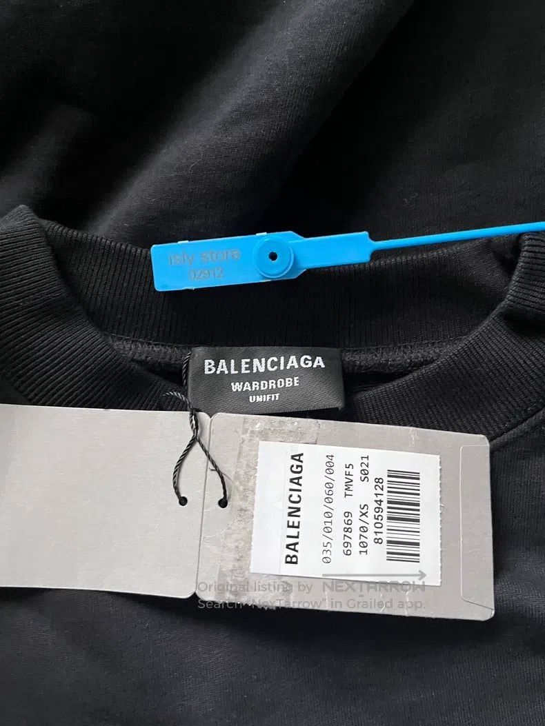Balenciaga Balenciaga Back Big Logo Printed Hoodie Size US XS / EU 42 / 0 - 5 Thumbnail