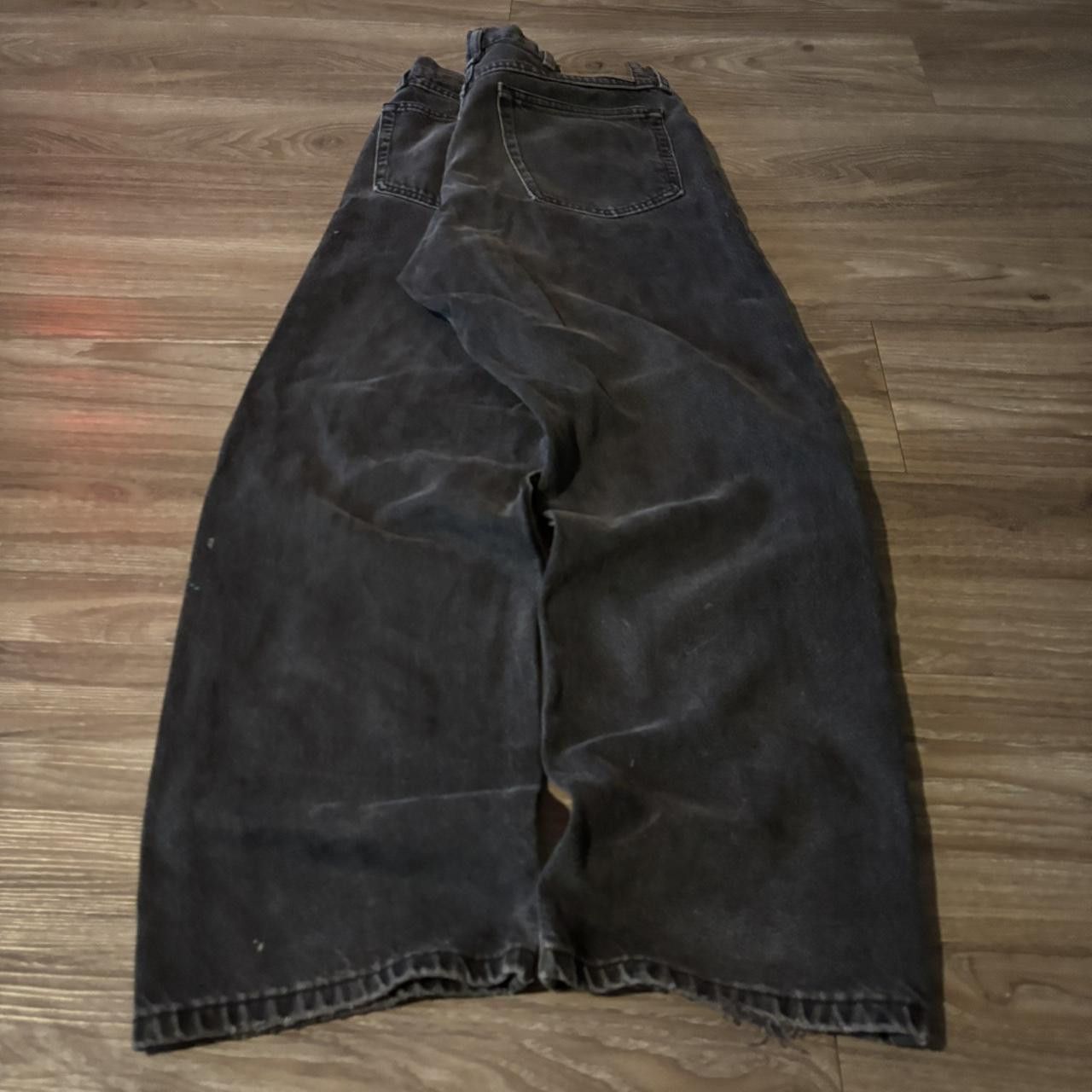 Vintage Crazy Vintage Y2K/2000s Grunge Black Faded Denim Jeans! 32x30 Size US 32 / EU 48 - 4 Thumbnail