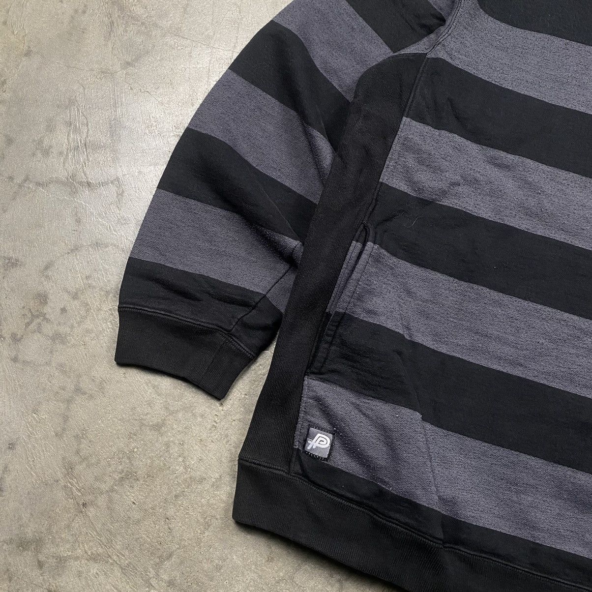 Japanese Brand × Vintage y2k Hybrid PowerToPeople Striped Reverse Weave Size US L / EU 52-54 / 3 - 3 Thumbnail