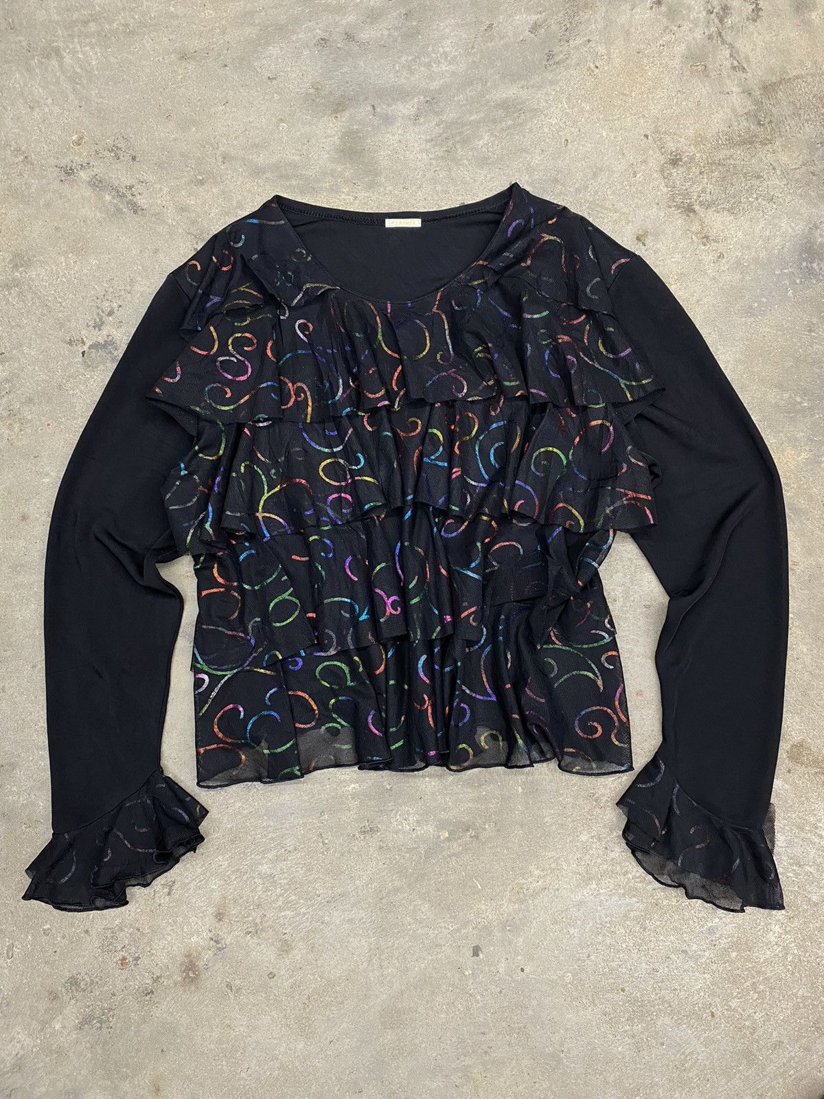 If Six Was Nine × Japanese Brand × Tsumori Chisato ISSEY MIYAKE YOHJI STYLE blouses abstract avant garde pyrami Size S / US 4 / IT 40 - 4 Thumbnail