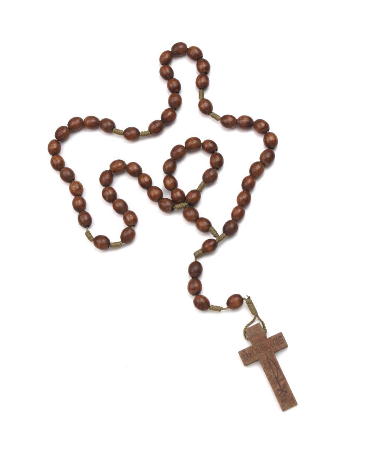 If Six Was Nine 1990S CHI-RHO (☧) MEDUGORJE PILGRIMAGE ROSARY BEADS NECKLACE Size ONE SIZE - 3 Thumbnail