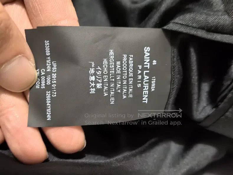 Saint Laurent Paris Saint Laurent Paris Men's Business Suit with Shoulder Pads Size US S / EU 44-46 / 1 - 4 Thumbnail
