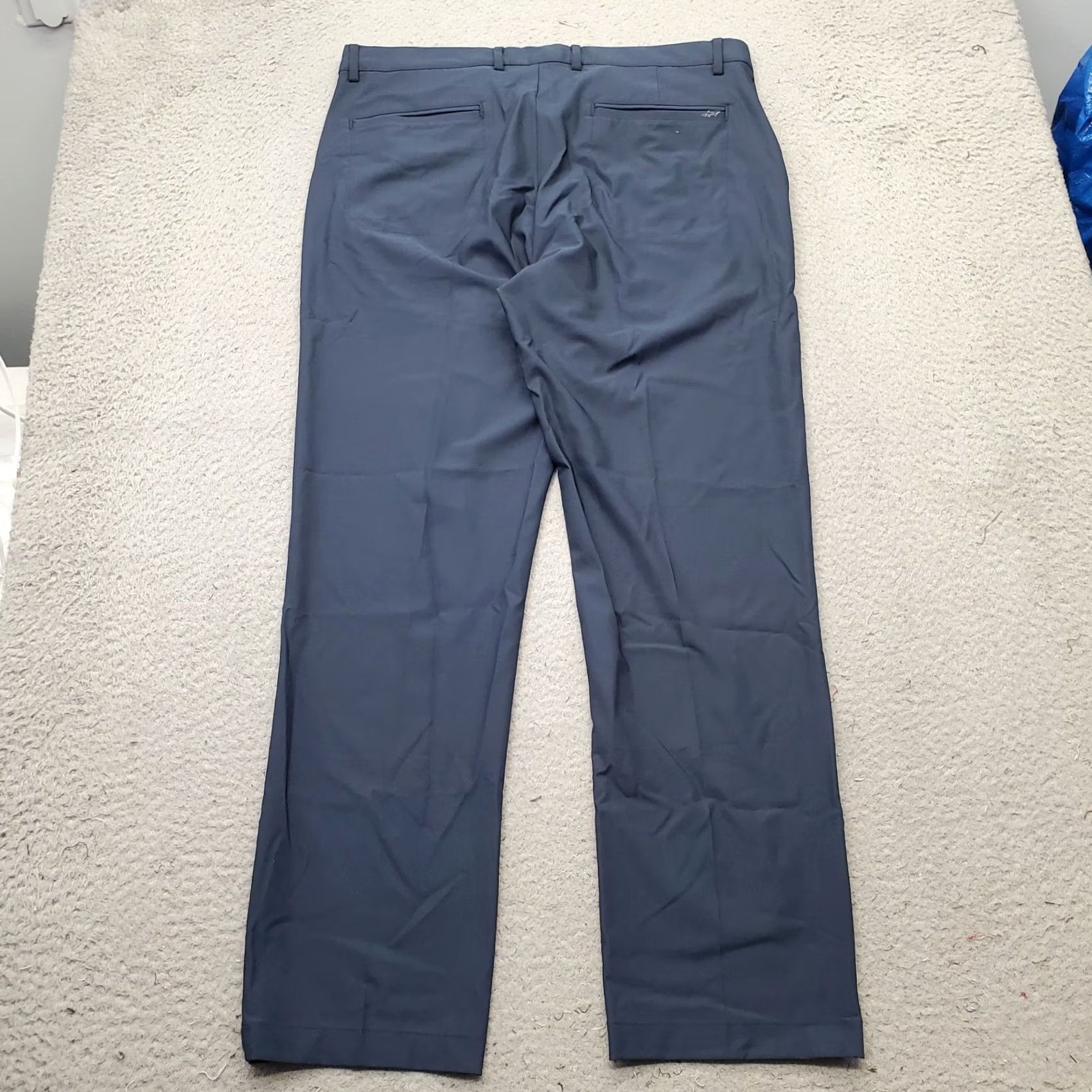 Vintage Greg Norman Tech Chino Pants Mens 36x30 Blue Performance Straight Leg - Mens Size 36 Blue Chino Pants Size US 36 / EU 52 - 2 Thumbnail