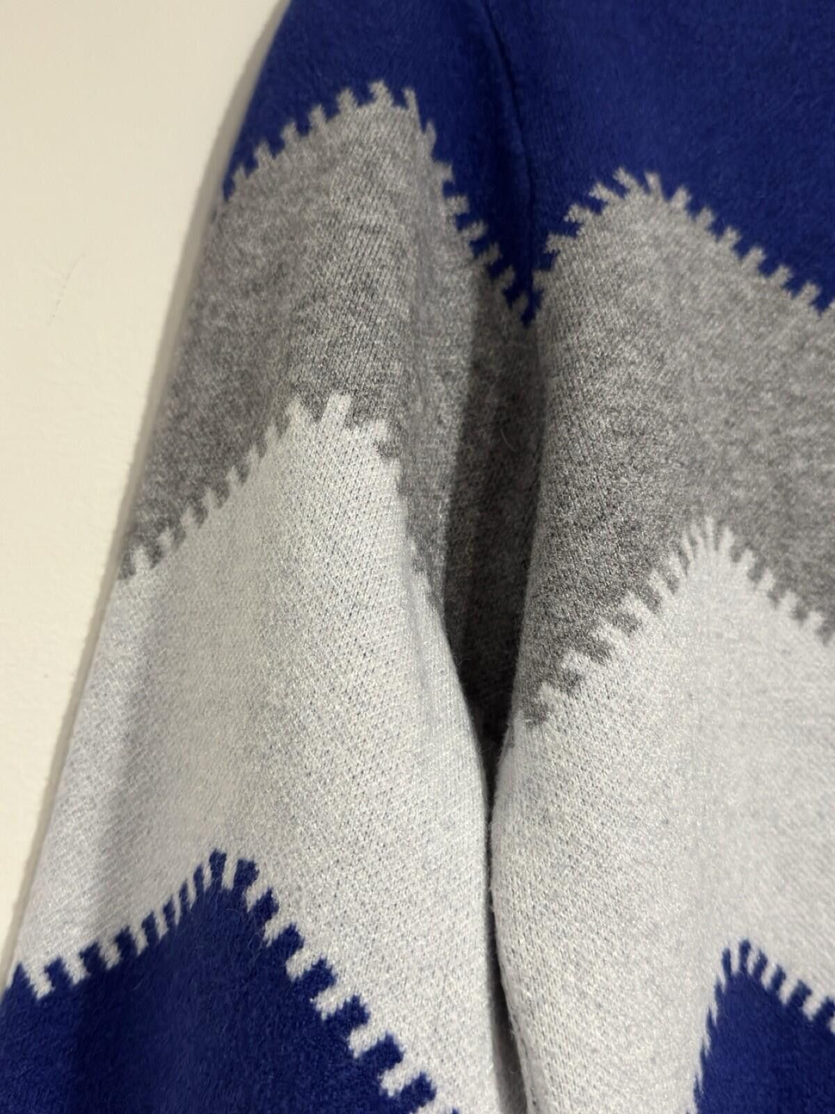 The Unbranded Brand Women Blue White And Gray Soft Pullover Sweater Dress Size L Size L / US 10 / IT 46 - 7 Thumbnail