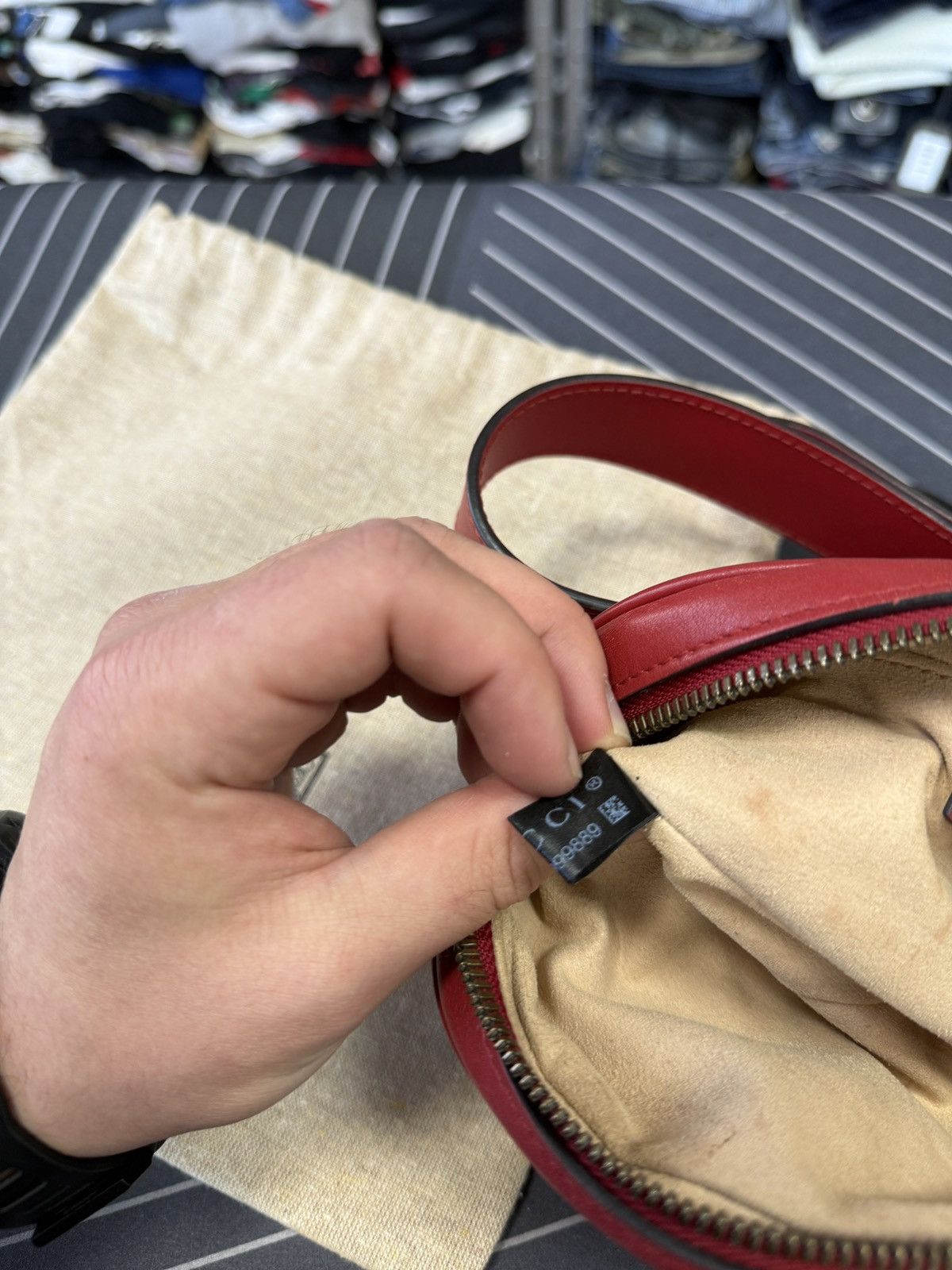 Gucci 🇮🇹 Gucci 476434 GG Marmont Bag Waist Pouch Belt Bag Waist Size ONE SIZE - 6 Thumbnail