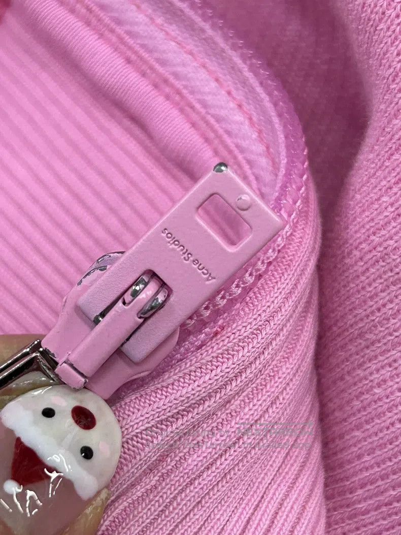 Acne Studios Acne Studios Pink Hooded Sweatshirt Long Sleeve Top Size US XXS / EU 40 - 8 Thumbnail